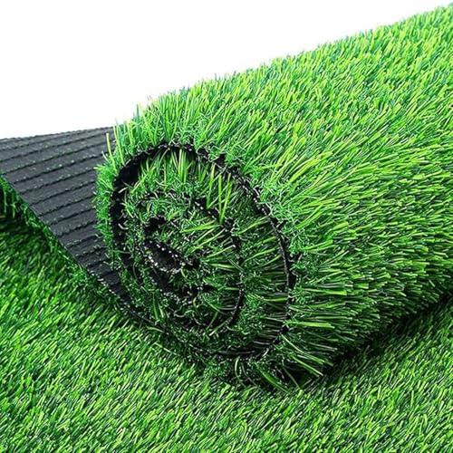 LSSHQ Tappeto Erba Sintetica Prato Sintetico da Esterno Rotolo, for Soggiorno Parete Giardino in Erba Prato Finto da Esterno Resistente, Facsimile(3x5ft)