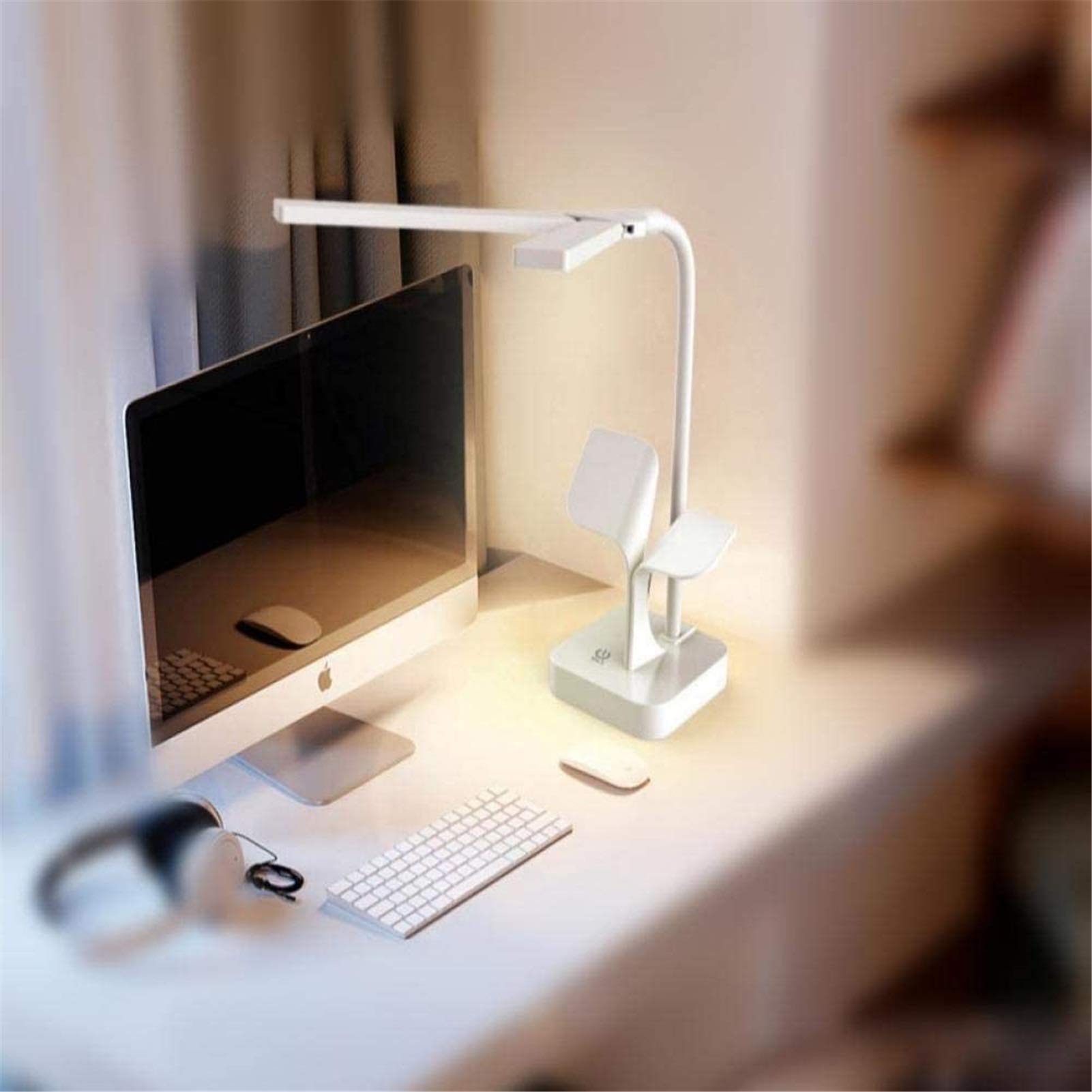 Amazon.co.jp: アイケアデスクランプ、2ライトデスクランプ