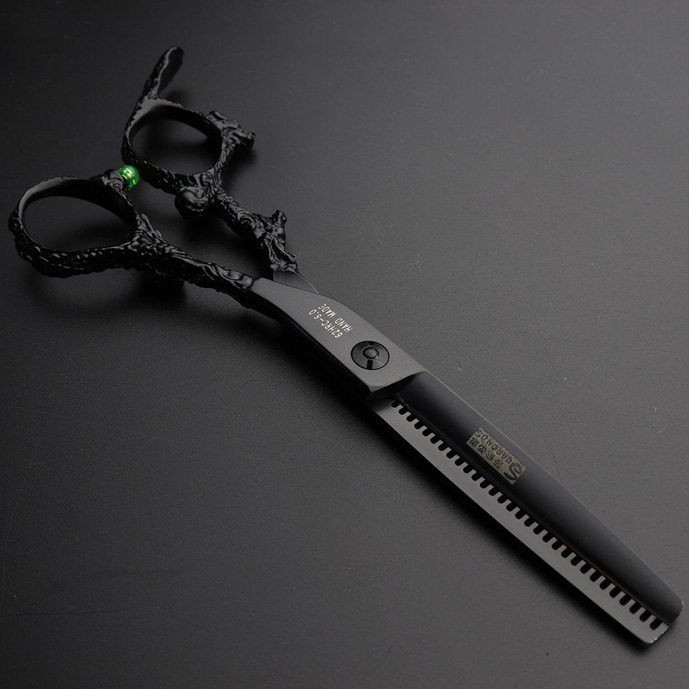Juego de 2 tijeras de peluquería japonesas de 6 pulgadas para estudio de peluquería, herramientas de modelado profesional, tijeras de corte + tijeras de adelgazamiento