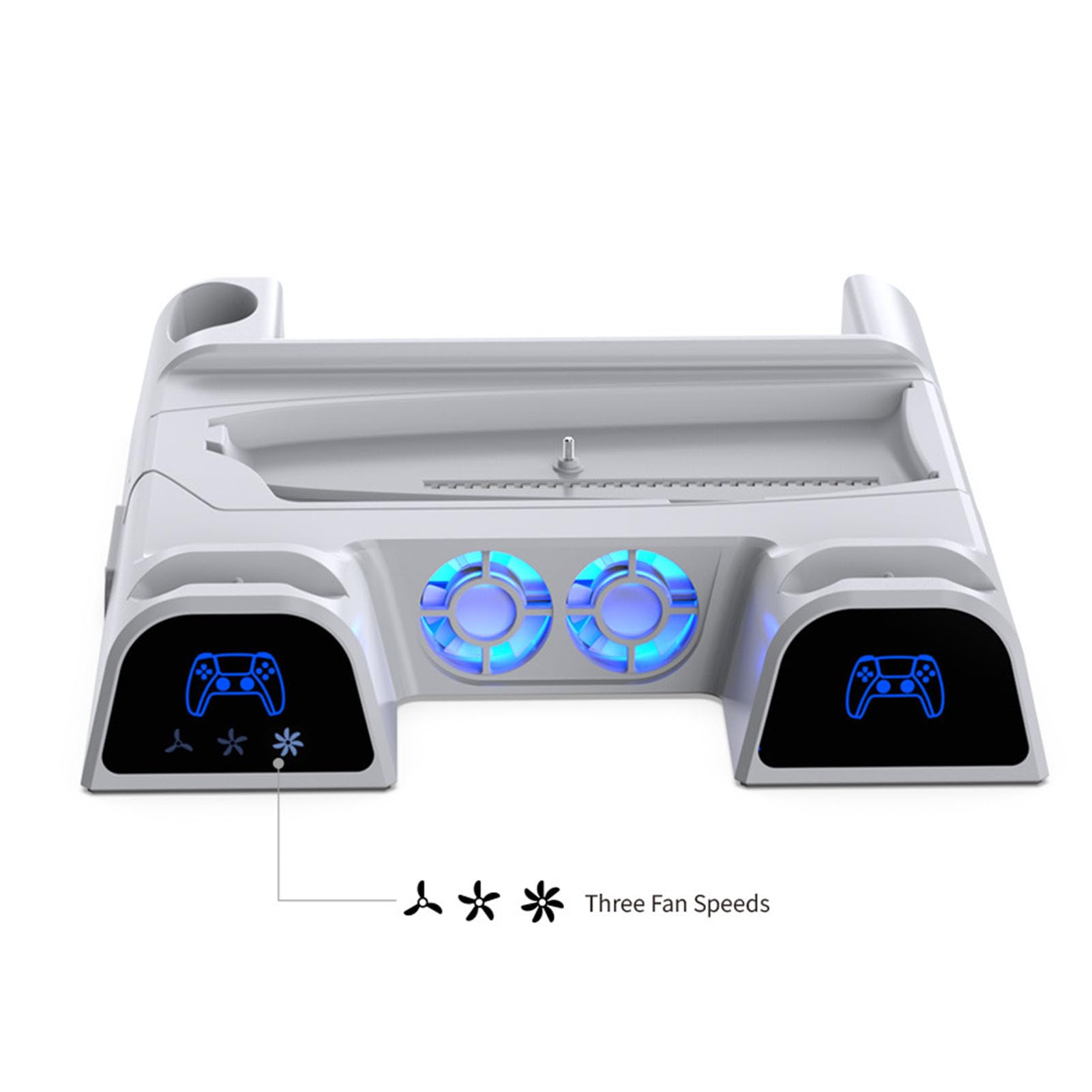 Stazione di raffreddamento per console di gioco PS5, PS5, stazione di raffreddamento multifunzionale e di ricarica per console di gioco, con porta USB di ricarica e 11 slot di gioco, accessorio