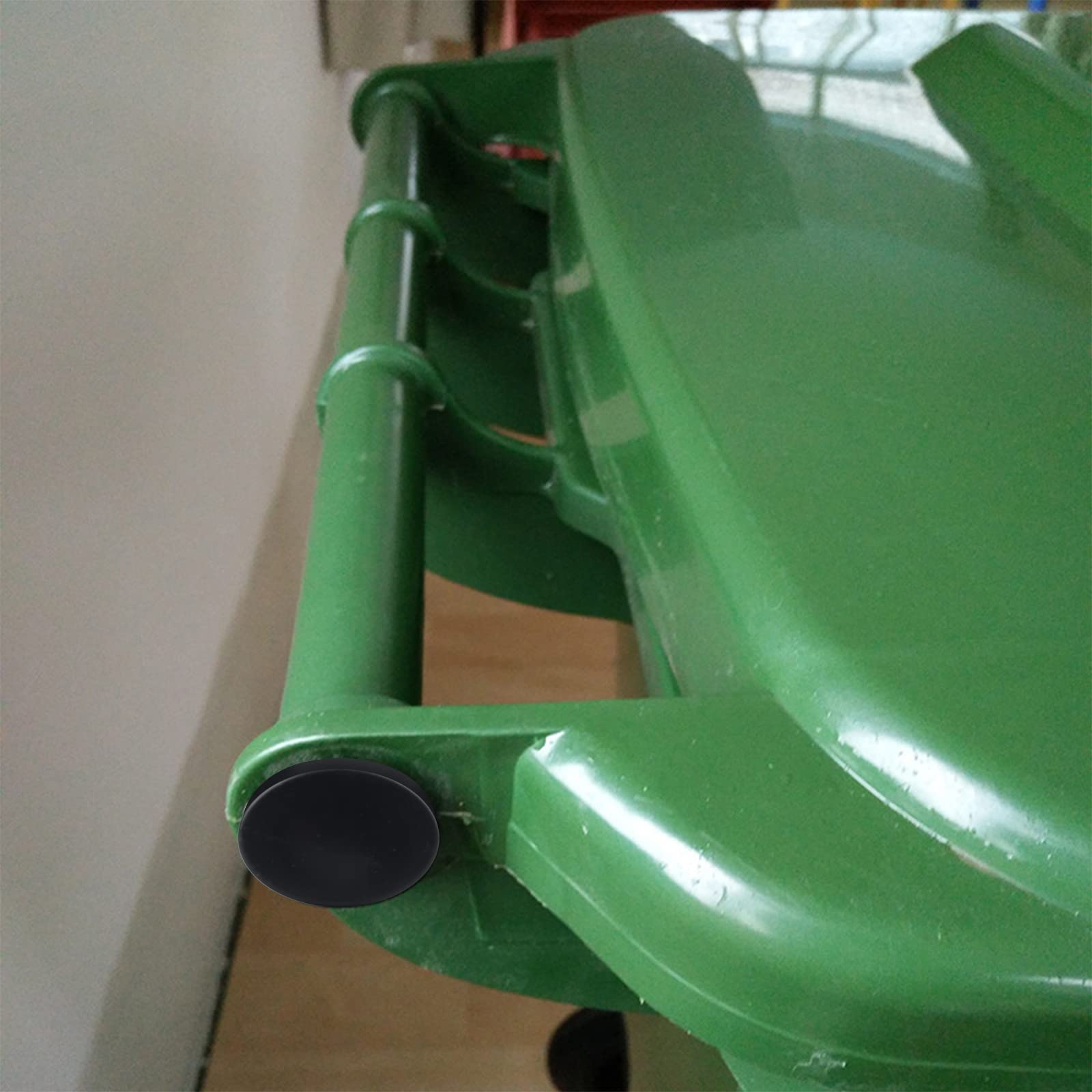 Perni Cerniera Coperchio Bidone Della Spazzatura, 67mm X 31mm Plastica Nera Set Di 6 Per Bidoni Della Spazzatura Da 240 Litri