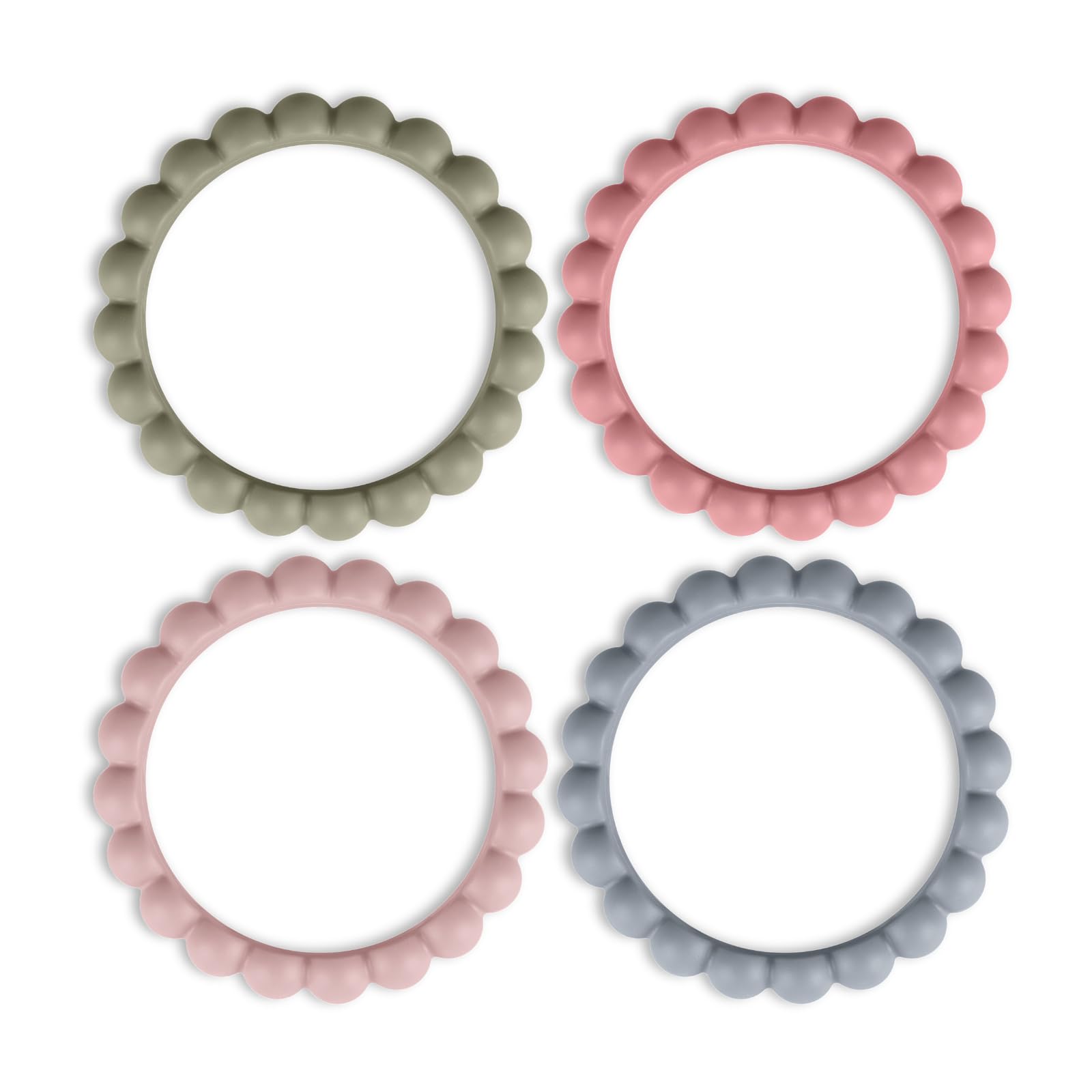 Silicone Teether Bracelets, Silicone Teether Rings, Food Grade Si...