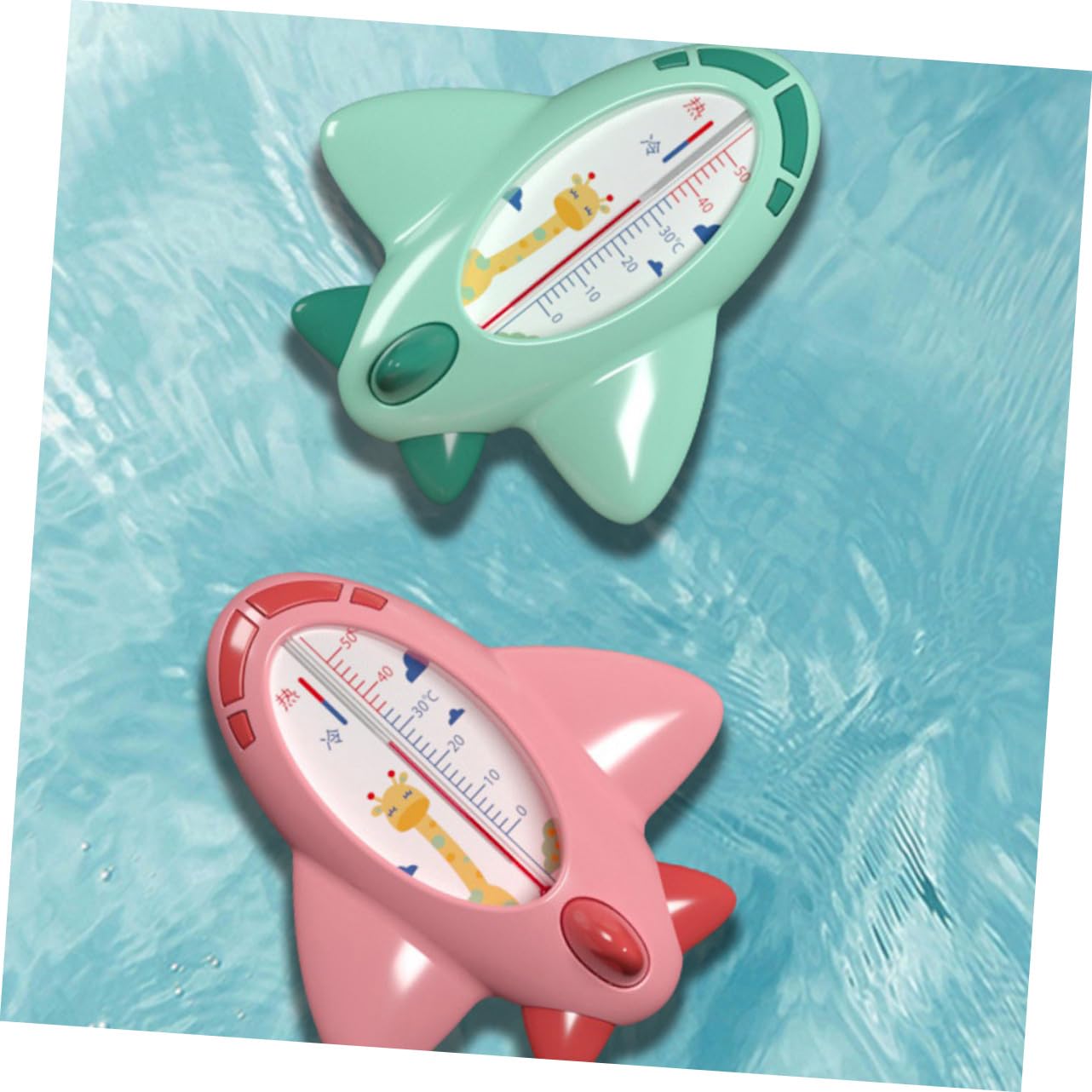 Abaodam 2 Pz termometro per acqua monitor della temperatura del bagno infantile indicatore della temperatura del bagno termometro doccia giocattolo bagnetto