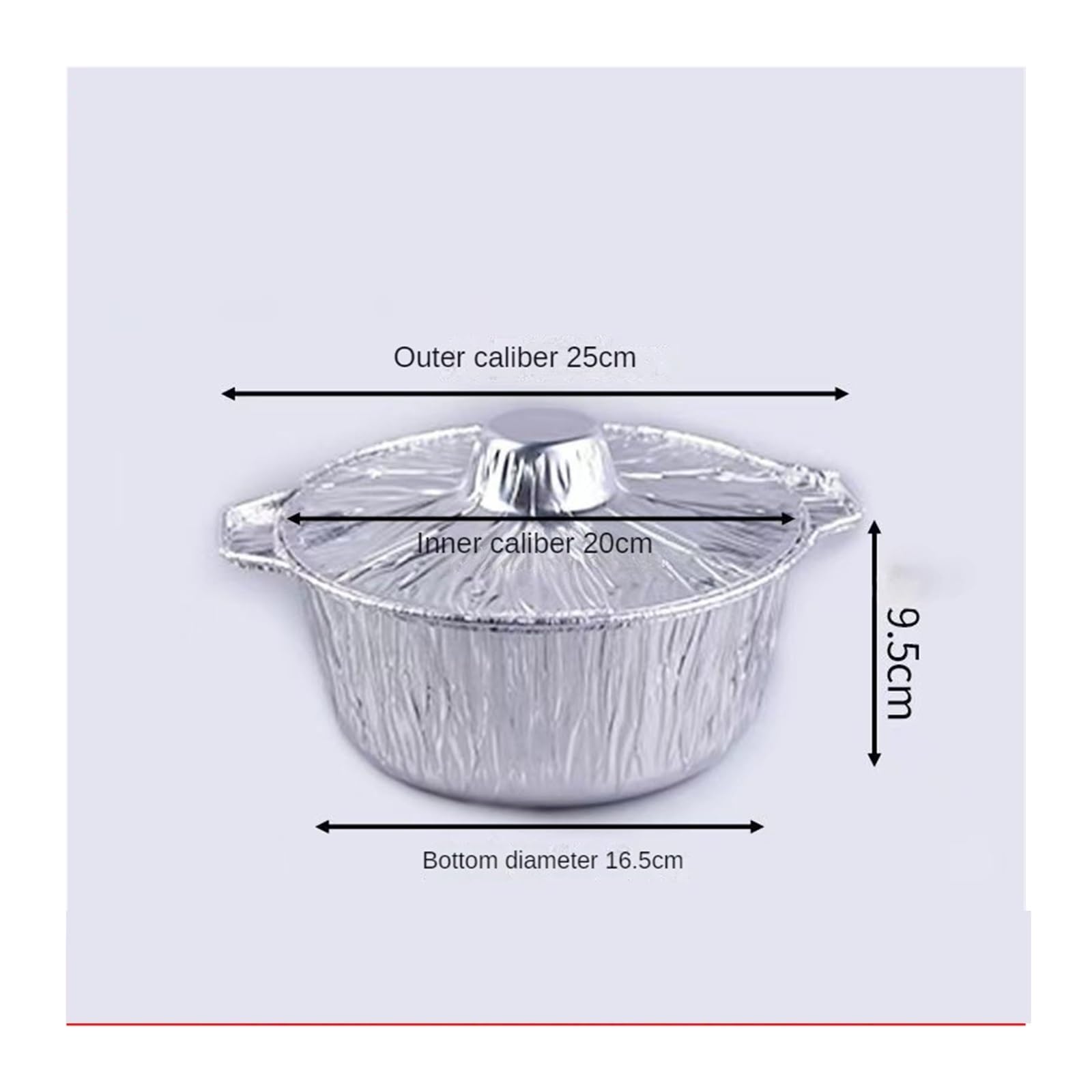 10 set di pentole usa e getta in foglio alluminio con coperchi Per Cucina | Teglie da forno all'aperto Contenitori for alimenti Torrefazione Conservazione della cottura