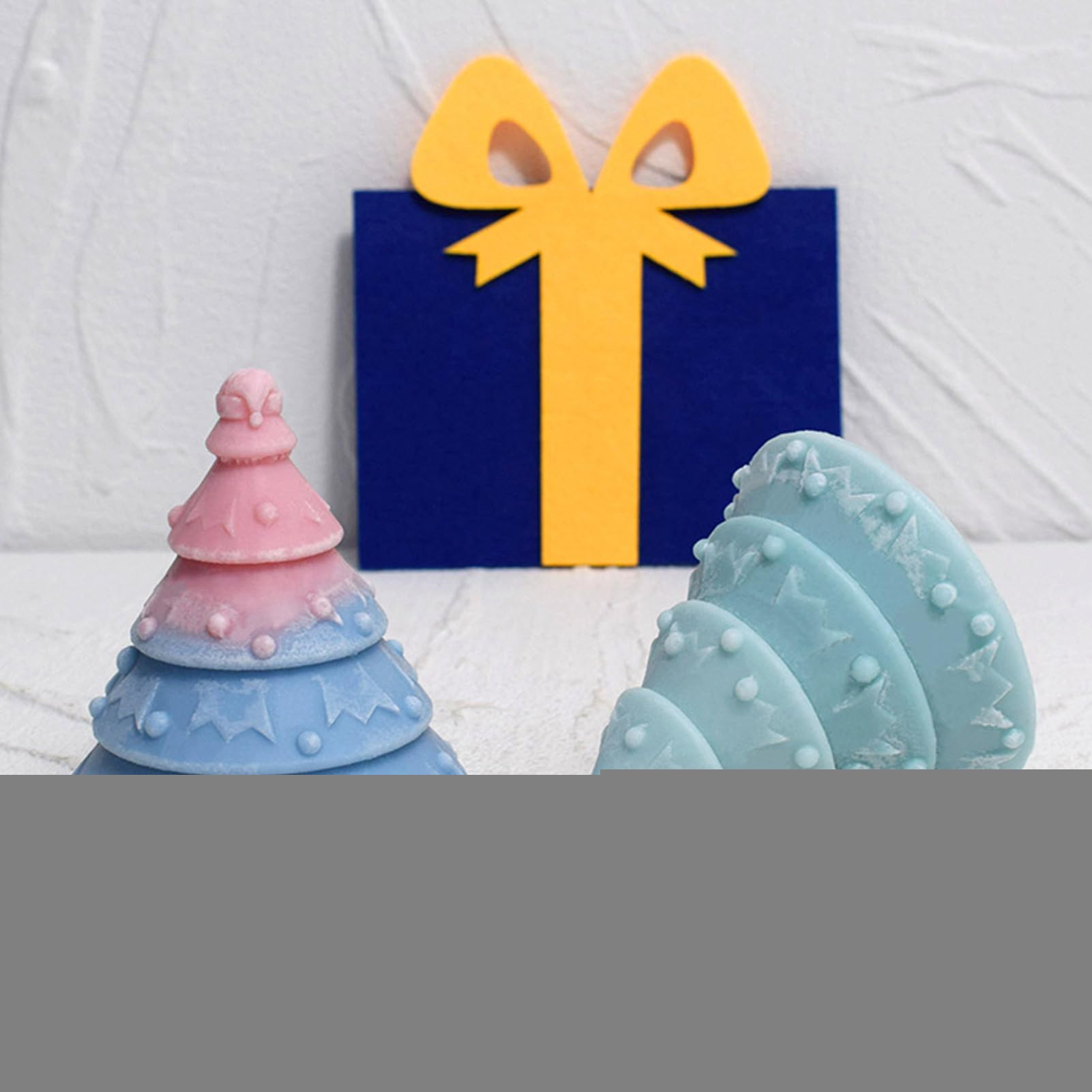 Moule À Bougie Sapin De Noël Moule en silicone pour art, artisanat, plâtre,
