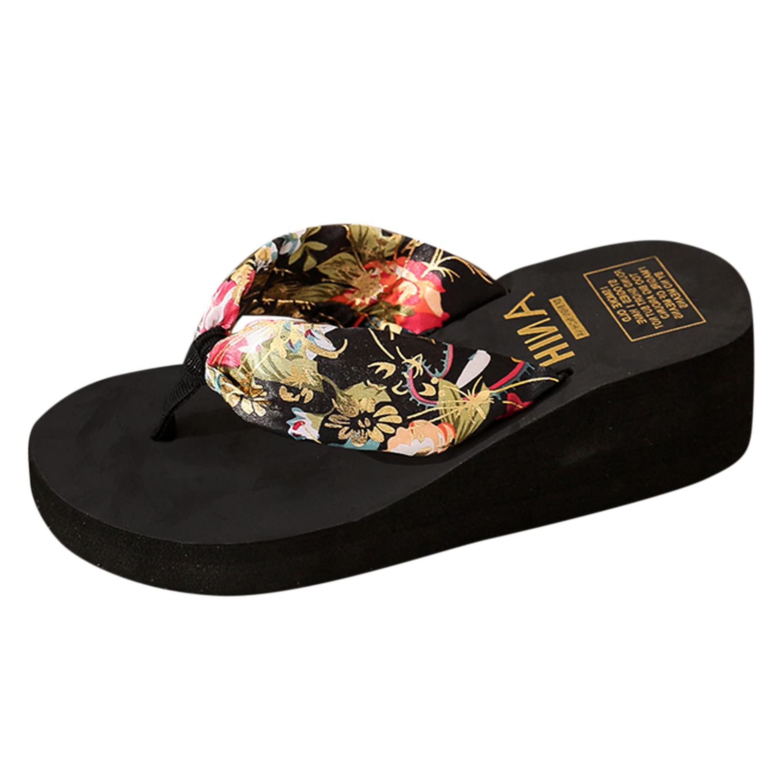 Genérico Chanclas Mujer Plataforma Sandalias Mujers Verano 2023 casual En casa Bañarse Ducha Playa Hawaiana Zapatillas para Baño Ducha Interior Al Aire Libre-1