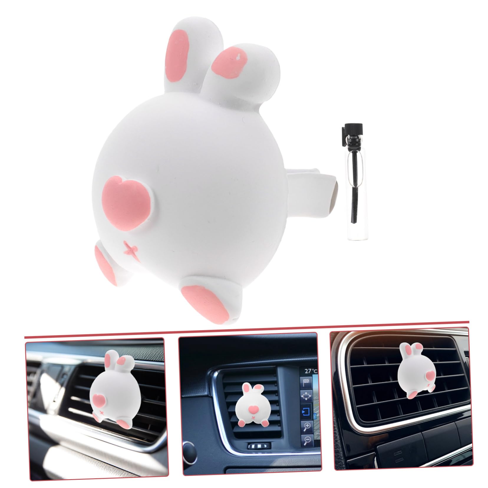 SOLUSTRE 4 Pezzi Carina Clip Di Sfiato Per Auto Con Design A Forma Di Sedere Di Animale Clip Di Sfiato Per Auto Per Donne Decorazioni Per Clip Di Sfiato Per