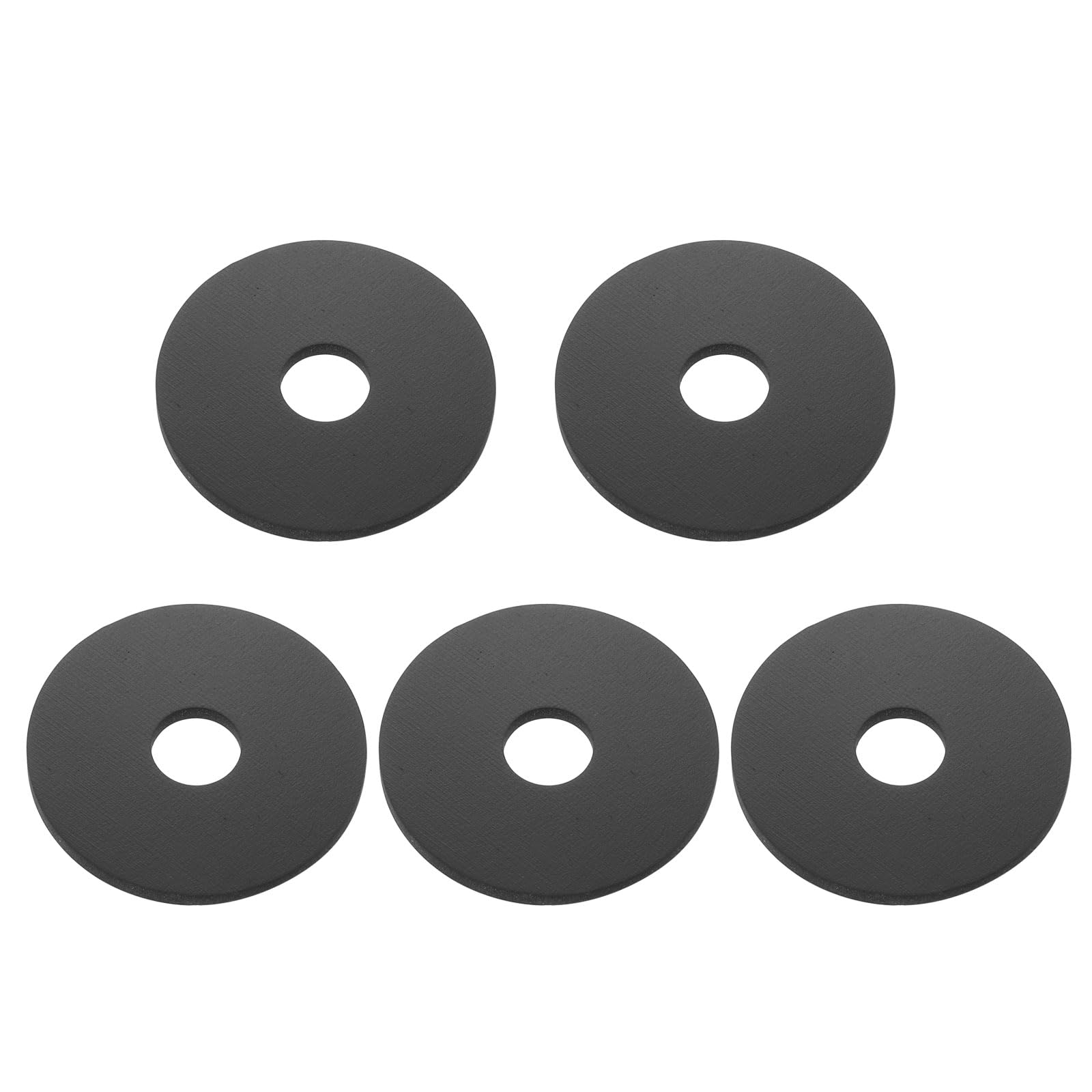 DEFANEX 5Pcs Silicone Flat Washer (ID M8mm OD 30mm Thick 2mm) - Soft & Flexible O Sealing Ring Fastener Sealing Spacer Gasket Accessories for Shower Head Water Hose Valve Pump, Black — image 1