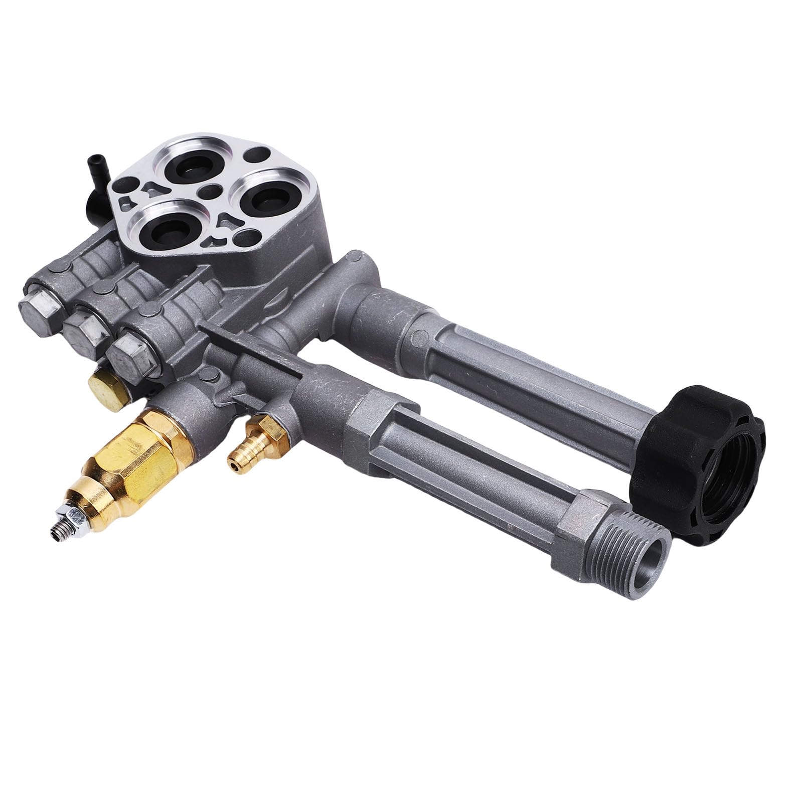 Tbest Tête de Pompe de Nettoyeur Haute Pression, Ensemble de Remplacement en Aluminium, Mise à Niveau pour Pompes AR42518 Troy Bilt SRMW, Meilleure qualité, Kit de Puissance élevé