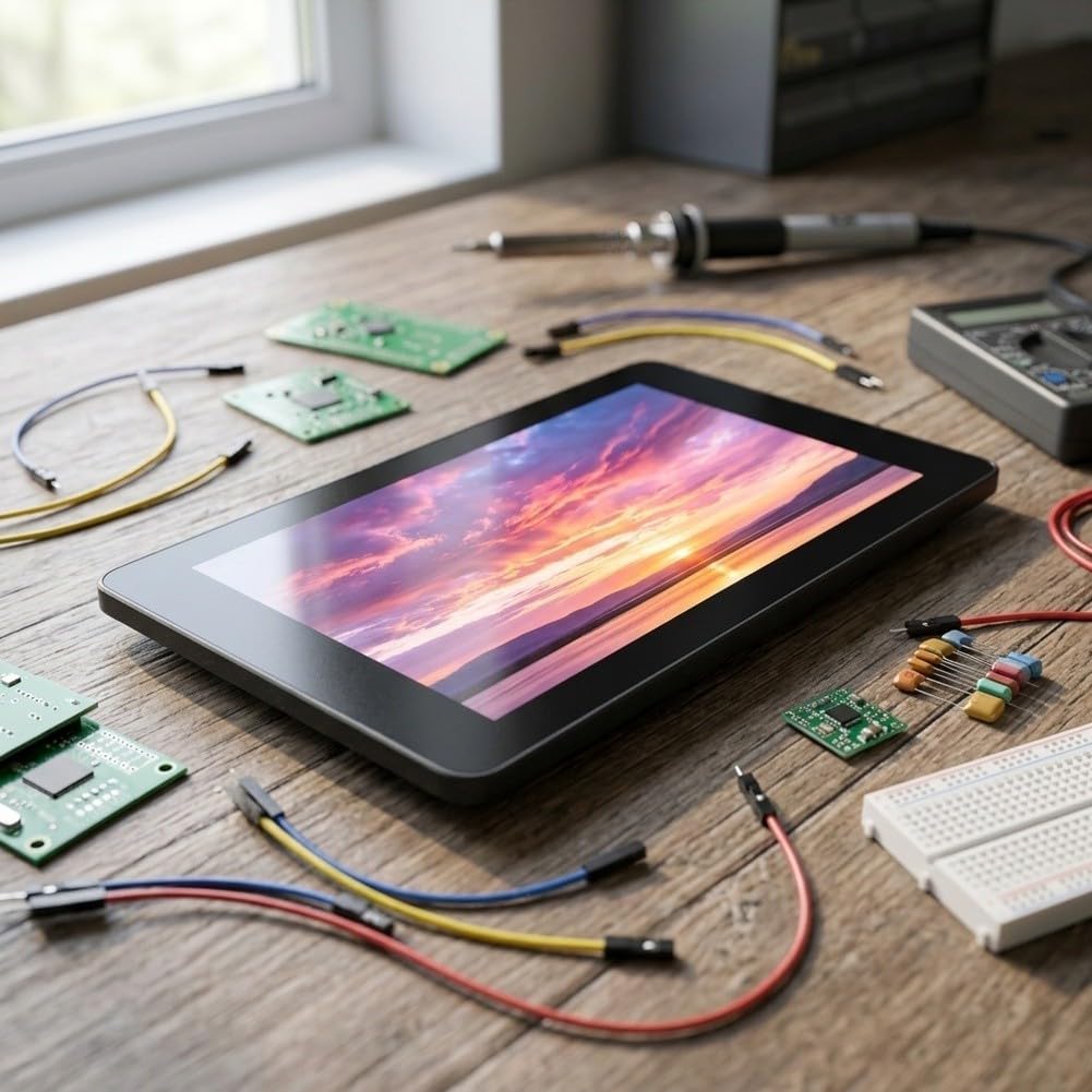 Wyświetlacz dotykowy IPS, płyta rozwojowa głosu AI ESP32-S3 7