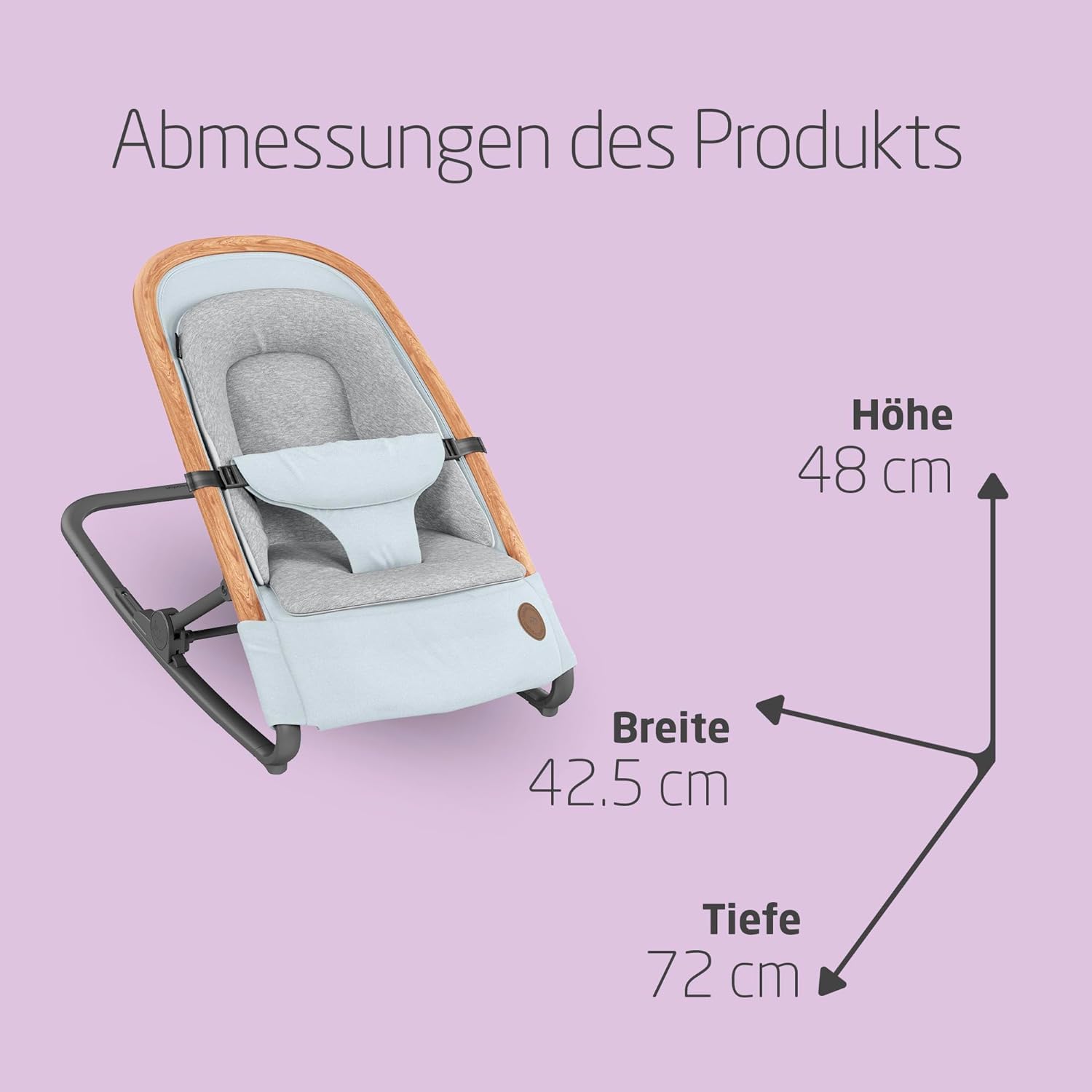 Maxi-Cosi Kori 2-in-1 Babywippe 0-6 Monate bis 9 kg Baby Bouncer Essential Grey