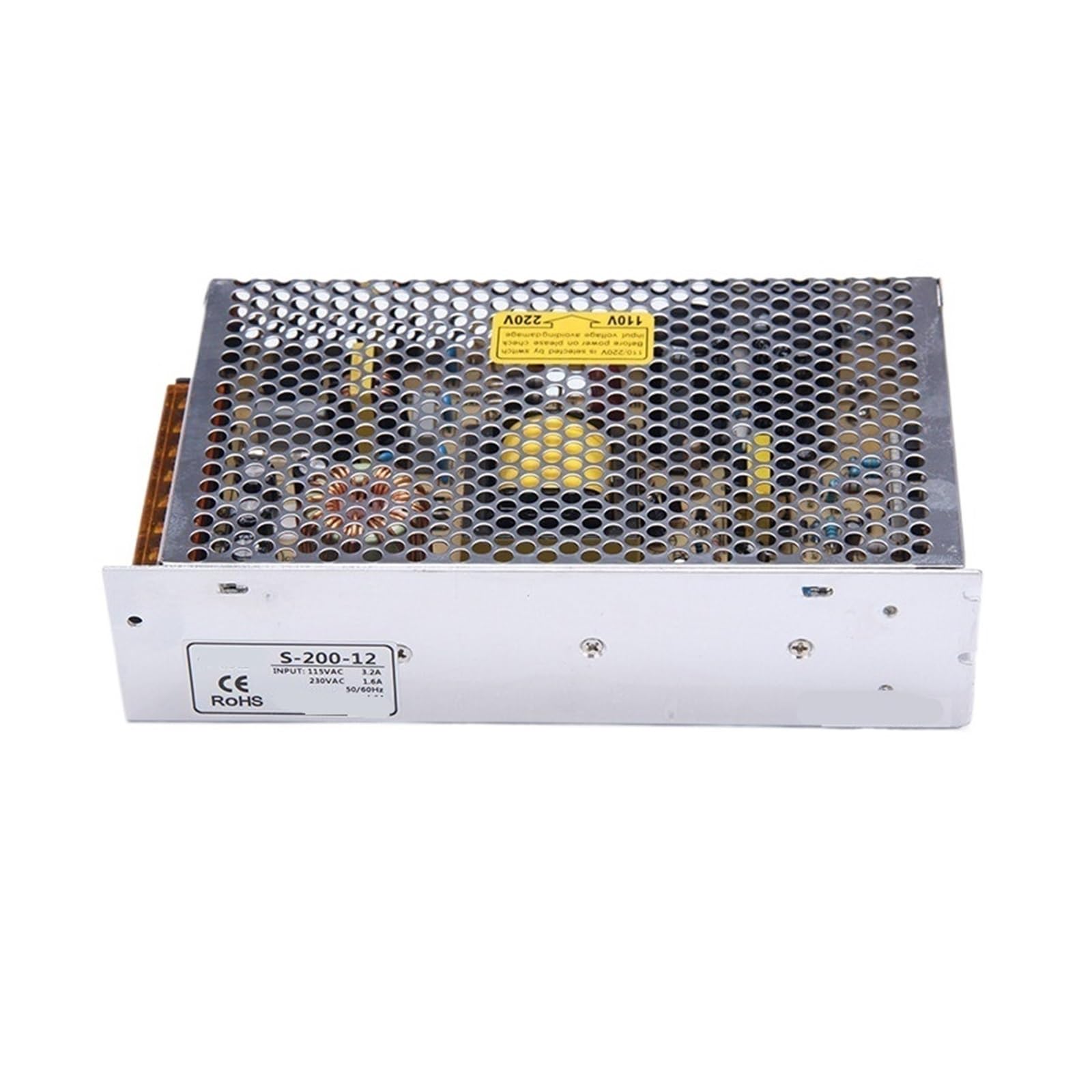 Switching Power Supply 200W 24V 8.3A Single Output Adjustable, Display LED Strip AC-DC Transformer 24v S-200-24
