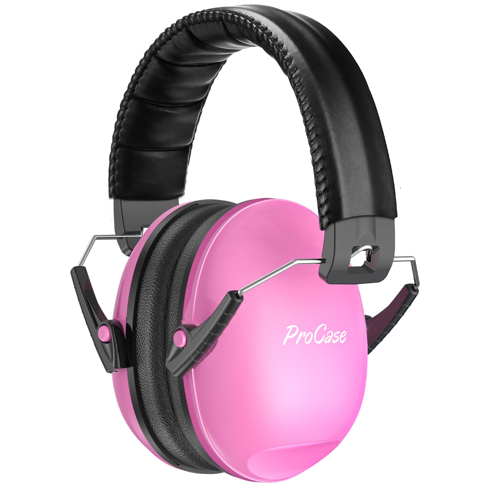 Procase Pink Ear Defenders Children, Snr 27Db Noise Cancelling Headphones For Kids Toddler, Kids Ear Defenders For Autism, Hearing Protection For Airplane Concert Fireworks Size 27