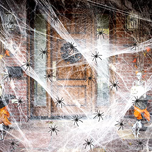 BellaGesundheit Telaraña Halloween 80 g con 20 arañas falsas Cover