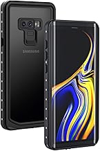 Lanhiem - Case Compatible with Samsung Galaxy Note 9, [IP68 Waterproof + Shockproof] 360 Full Protection Anti-Dust Snow Waterproof Double Reinforced Case, Black