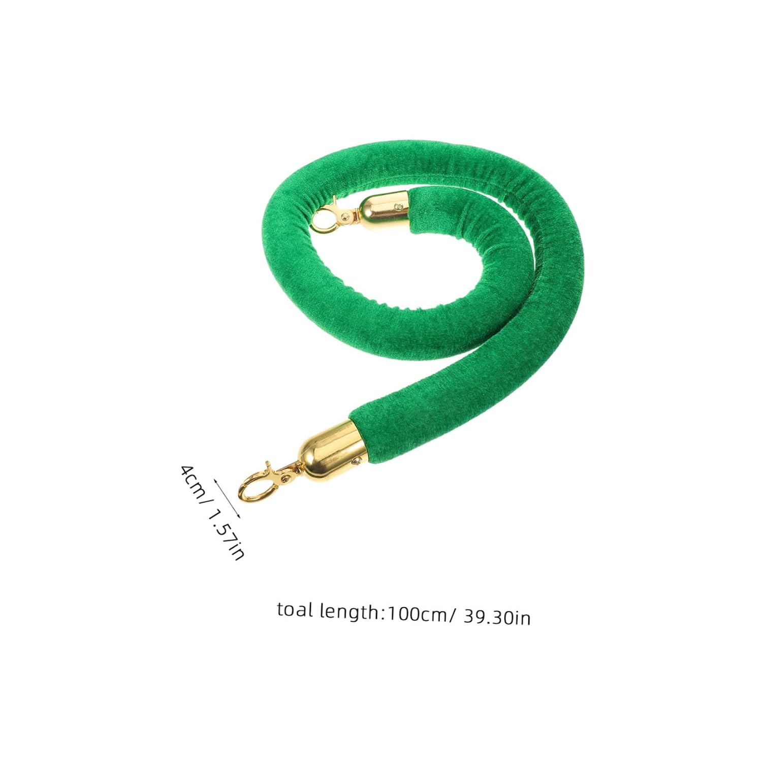 Lint Rope Stanchion Queue Barrier Rope for Stage Guardrail Crowd Control Easy Install Lanyard