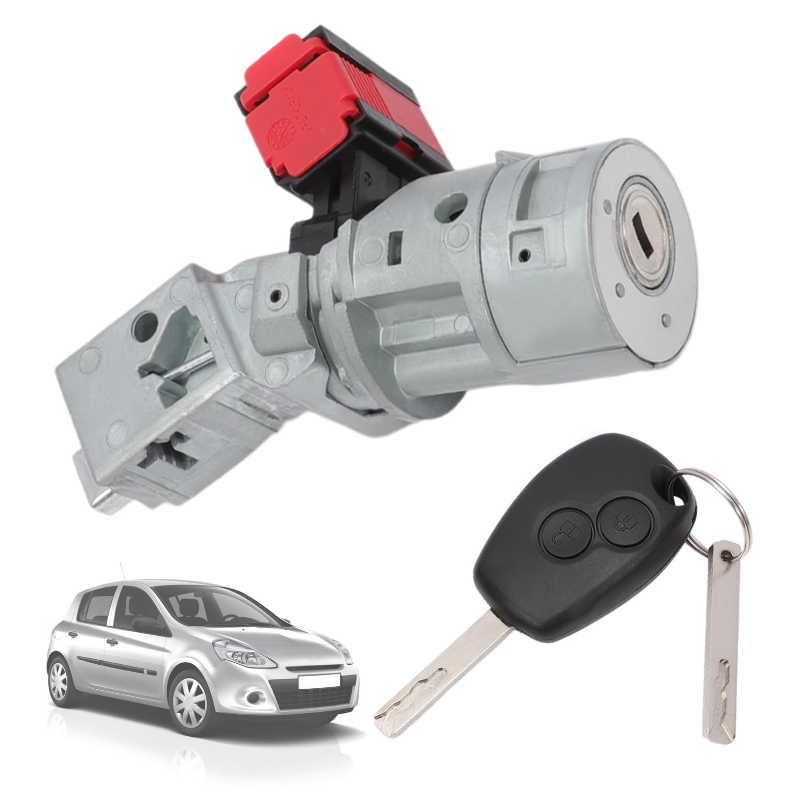 Kit Neiman Clio 3 Kangoo 2, KASturbo Antivol Serrure d'allumage Direction avec clé pour Trafic Master Duster Sandero NV300 NV400 7701208408