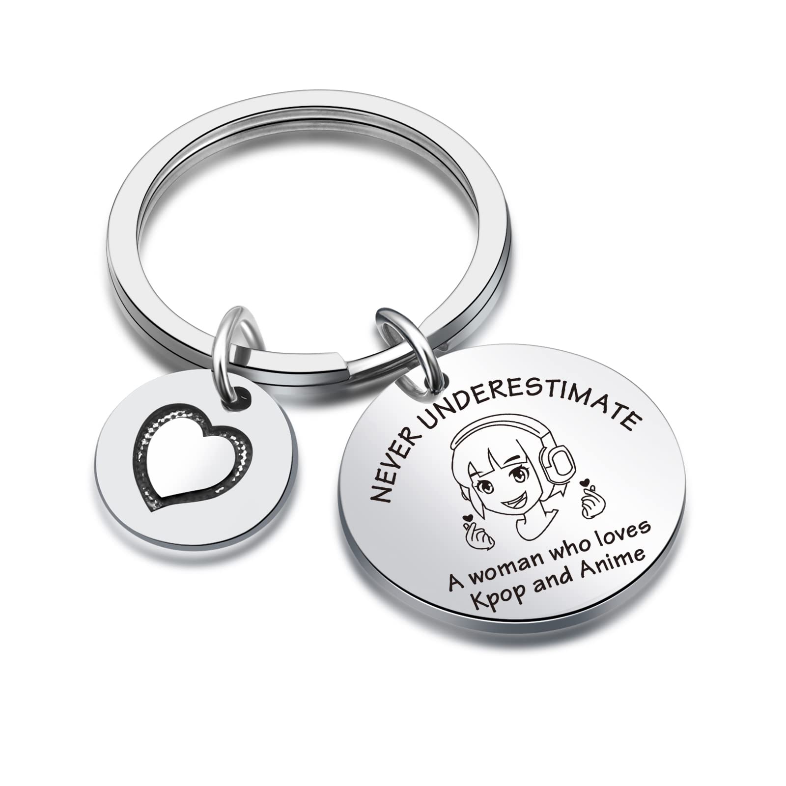 DZOSW K-Pop Keyring Korean Dramas Gift K-Pop Music Jewelry Sister Gift Girlfriend Keychain