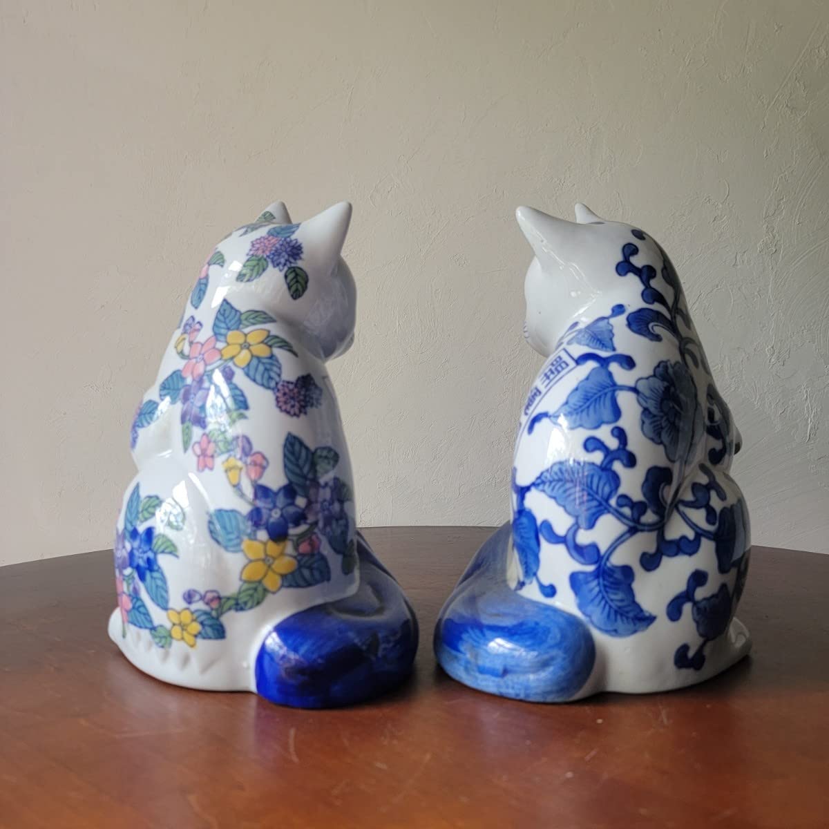 Amazon.co.jp: 招き猫 一対 26cm 千客萬来 開運招福 福寿宝笑