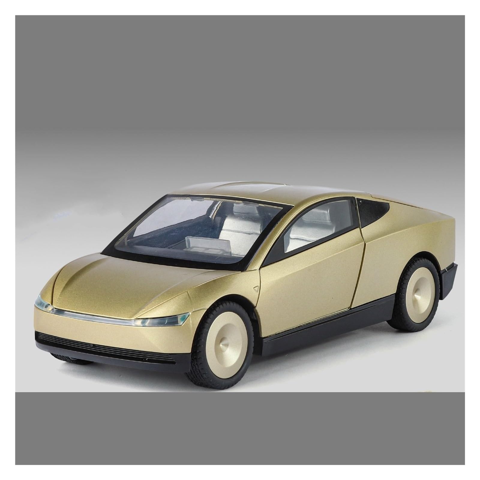 BANKOTO Diecast Car 1:24 For Tesla For Robotaxi Alloy Die Casting Model Car Ornaments Collectible(Gray)