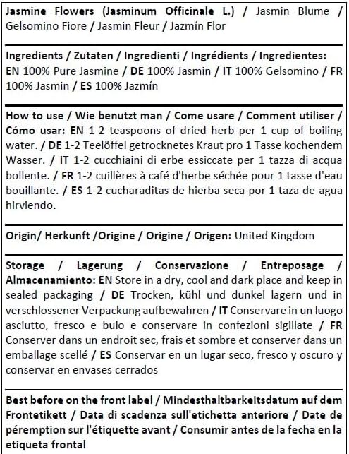 Herba Organica Jasmine Flowers - Jasminum Officinale L - Herbal Tea (100g) - Image 3