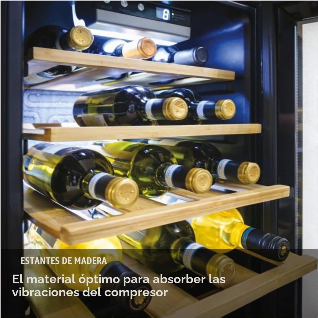 Candy DiVino CWC 021 M/NF Vinoteca Vino, 21 botellas, App HOn con tecnología Vivino, estantes cromados, 39 dB, Clase G, 40 x 55 x 70 cm, negro [Clase de eficiencia energética G]