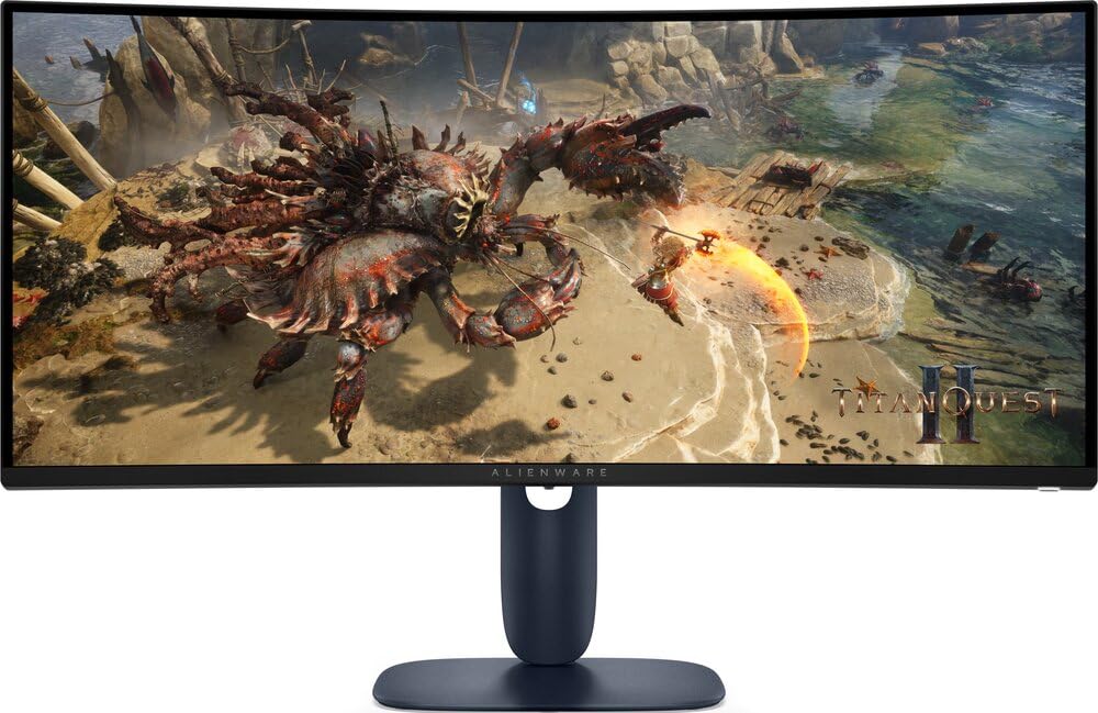 DELL AW3425DWM 湾曲モニター 本体 Dell AW3425DWM 34 3440x1440 WQHD 180Hz 1ms HDMI DP FreeSync