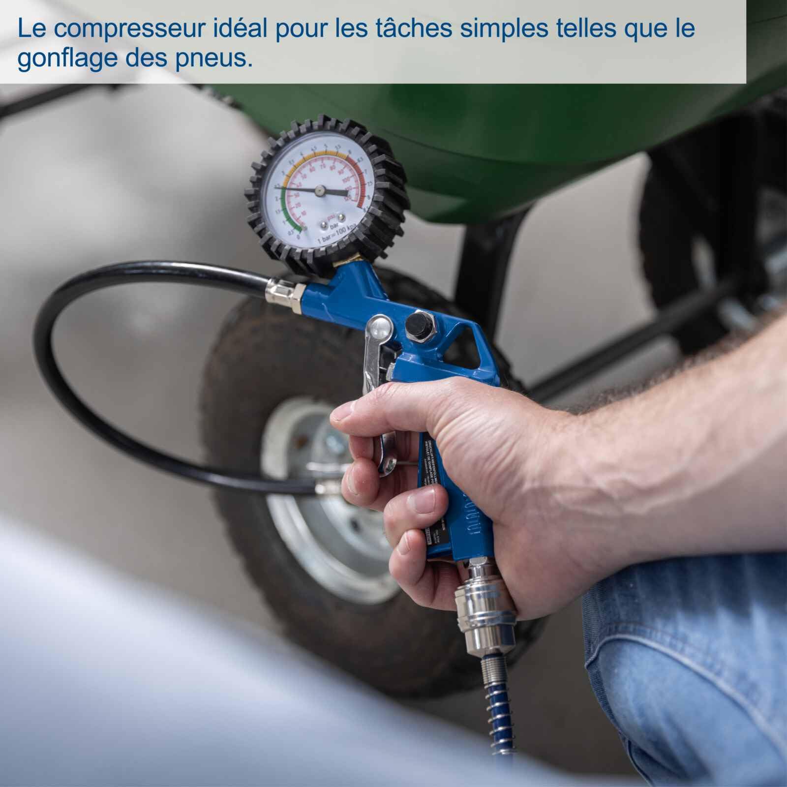 Scheppach Compresseur d’air HC26Si | Compresseur à air ultra silencieux | Cuve 24 L | 8 bars | 230 V | Capacité d’aspiration 162 L/min | Sans huile & Peu d'entretien