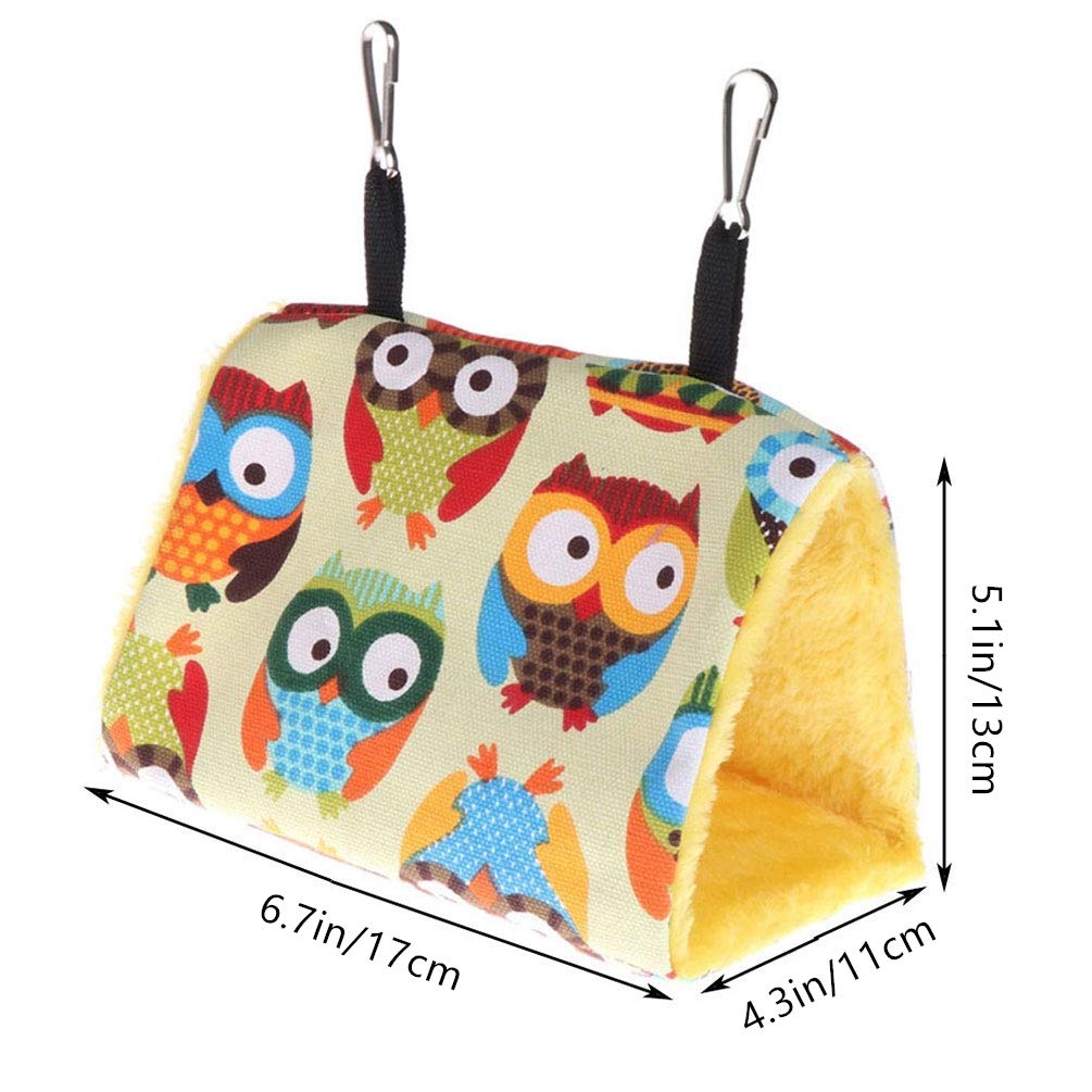 Keersi Bird Nest House Bed Hanging Tent for Budgie Parakeet Cockatiel Conure Canary Lovebird Finch Small Medium Parrots Cage Habitat Perch Toys, L