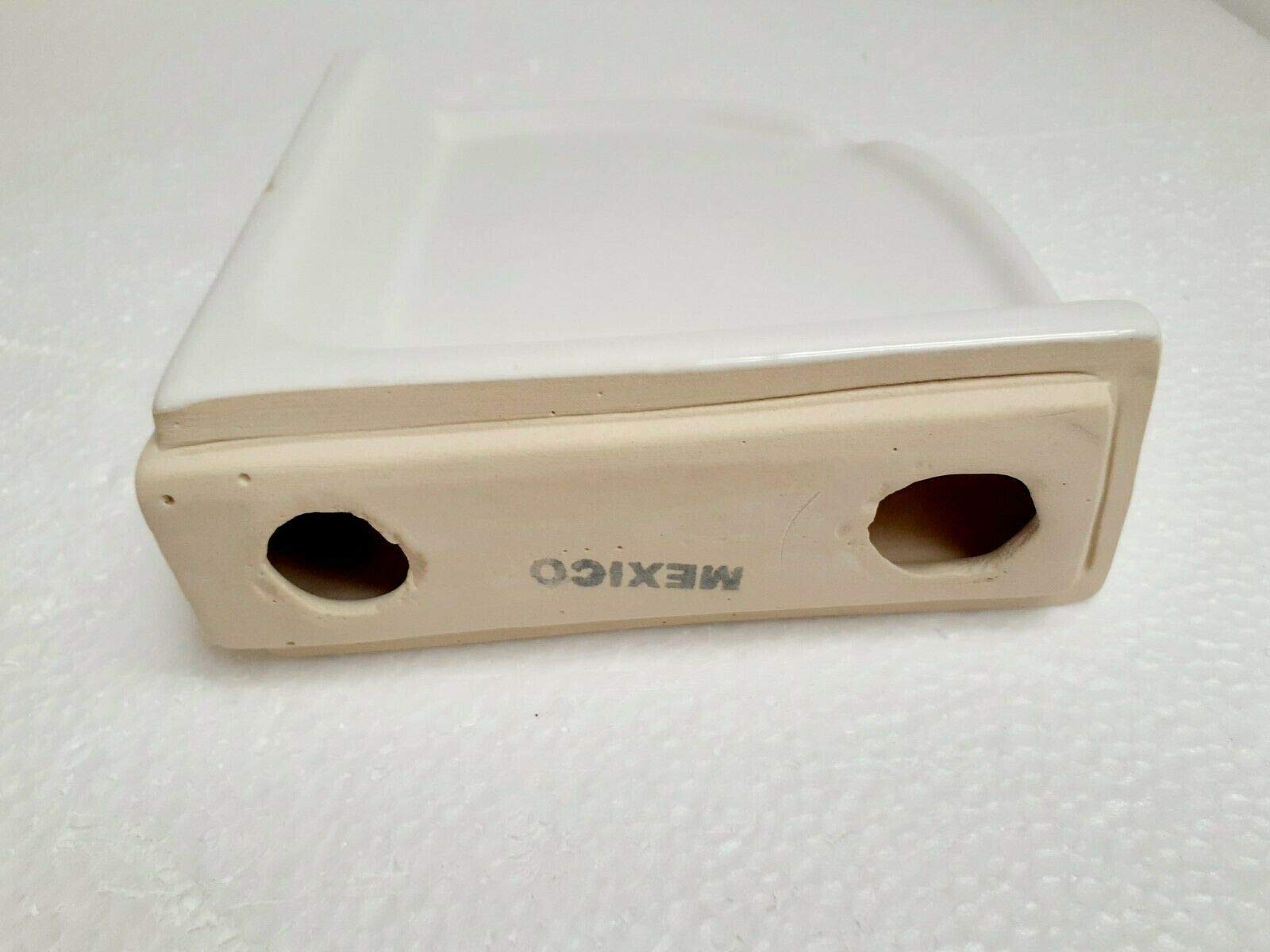 Bright White Ceramic Corner Shower Shelf Ledge Soap Tray Arctic White