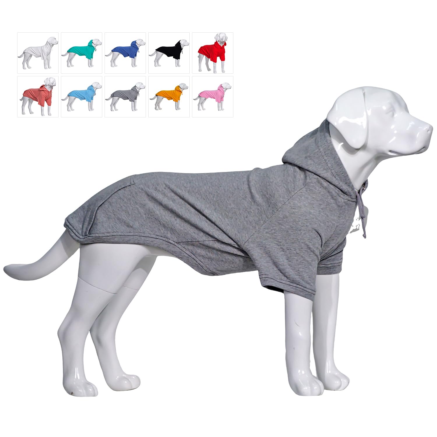 Lovelonglong Pet Clothing Clothes Dog Coat Hoodies Winter Autumn Sweatshirt for Small Middle Large Size Dogs 11 Colors 100% Cotton 2018 New (M