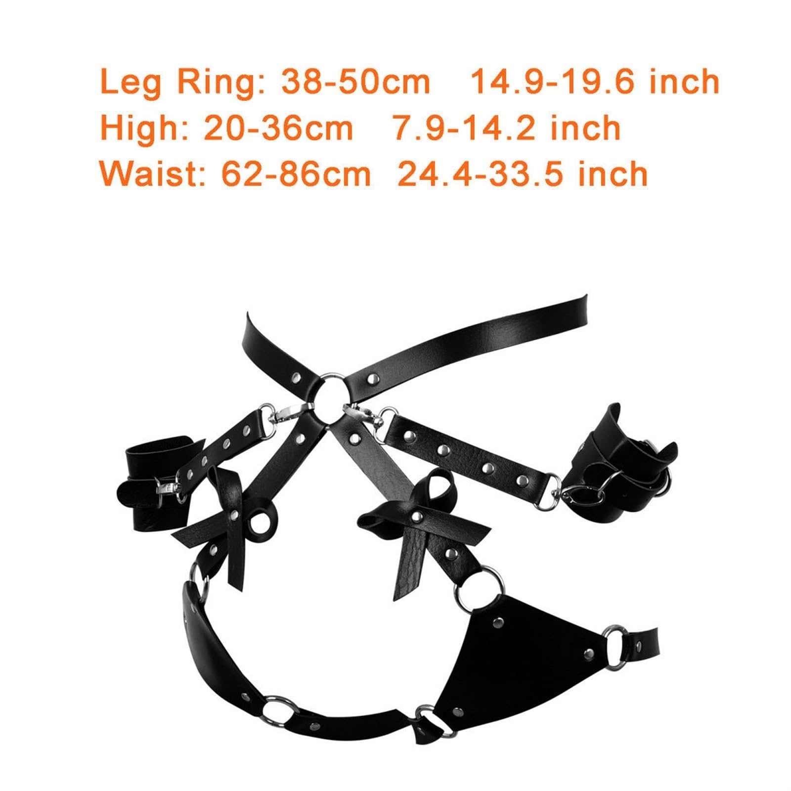 KoovDem Punk Leather Belts Women Body Chain Waist Belt Goth Bondage Lingerie BDSM Lingerie Harness Lingerie Garter: One Size Sky Blue