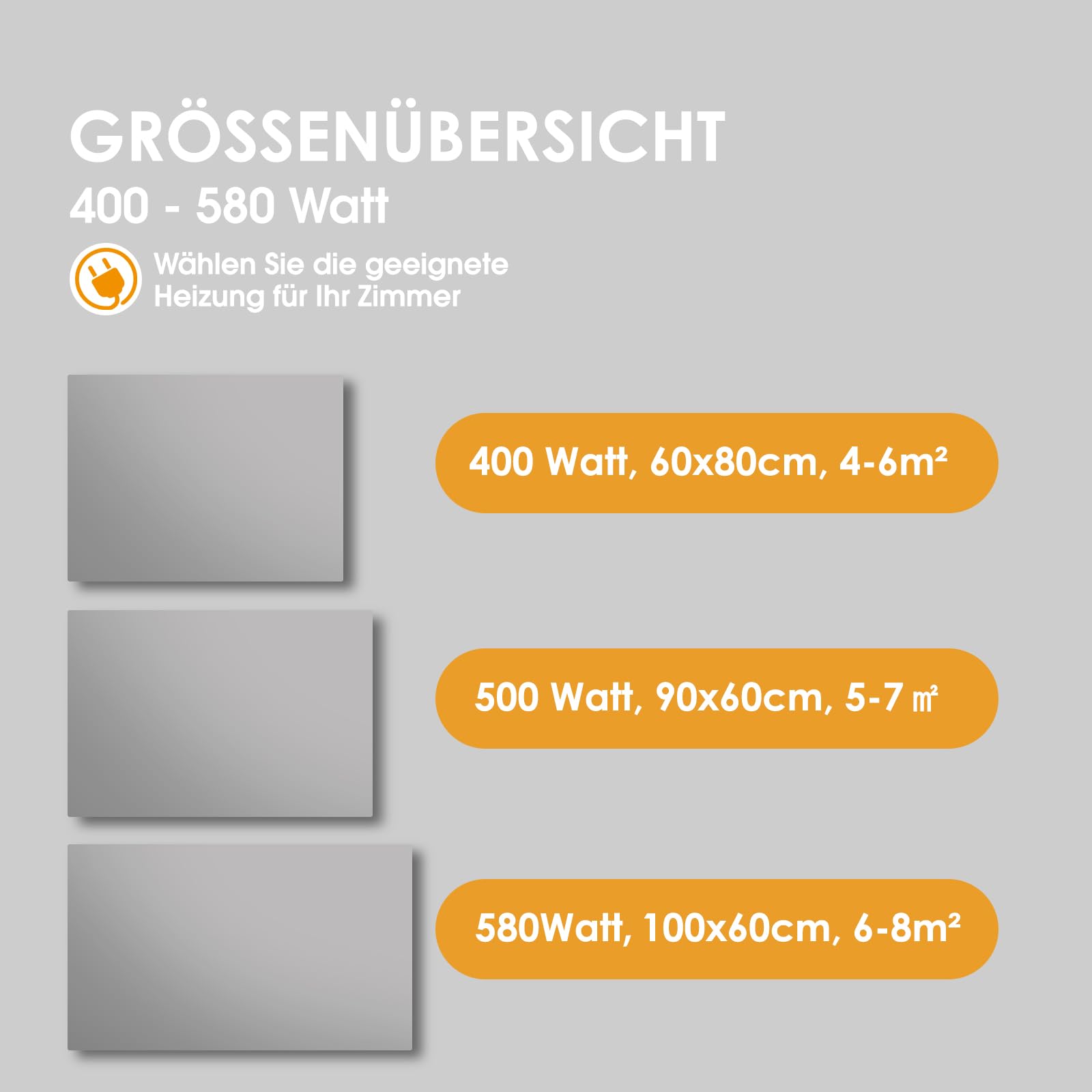 Infrarotheizung Spiegel mit Thermostat 450 Watt - Spiegelheizung Infrarot mit LED Beleuchtung Licht - Infrarot Wandheizung- APP Fernbedienung Steuerung - Badspiegel 80x60 CM Badezimmerspiegel