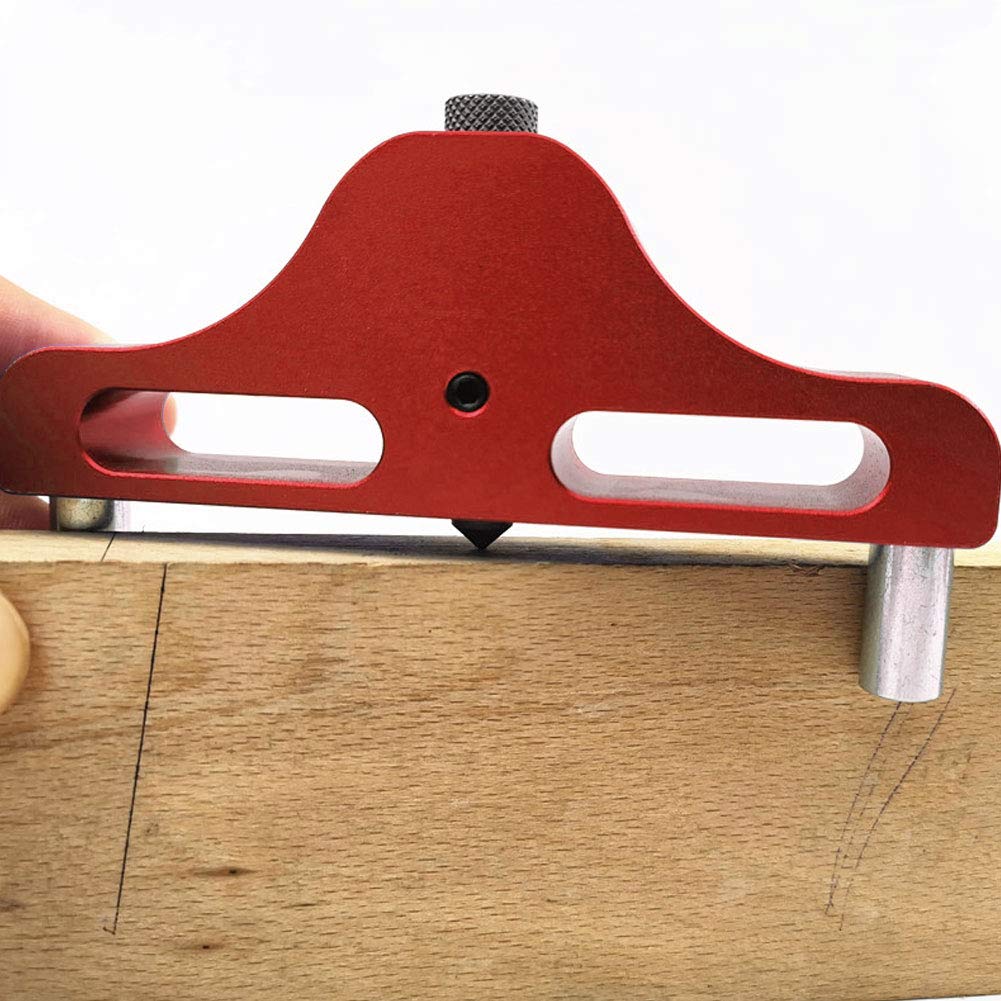 DEWIN Centre Finder Line Scriber, ZX-1 Aluminium Alloy Center Finder Scriber Line Marking Tool for Woodworking Carpenter Alignment Ruler
