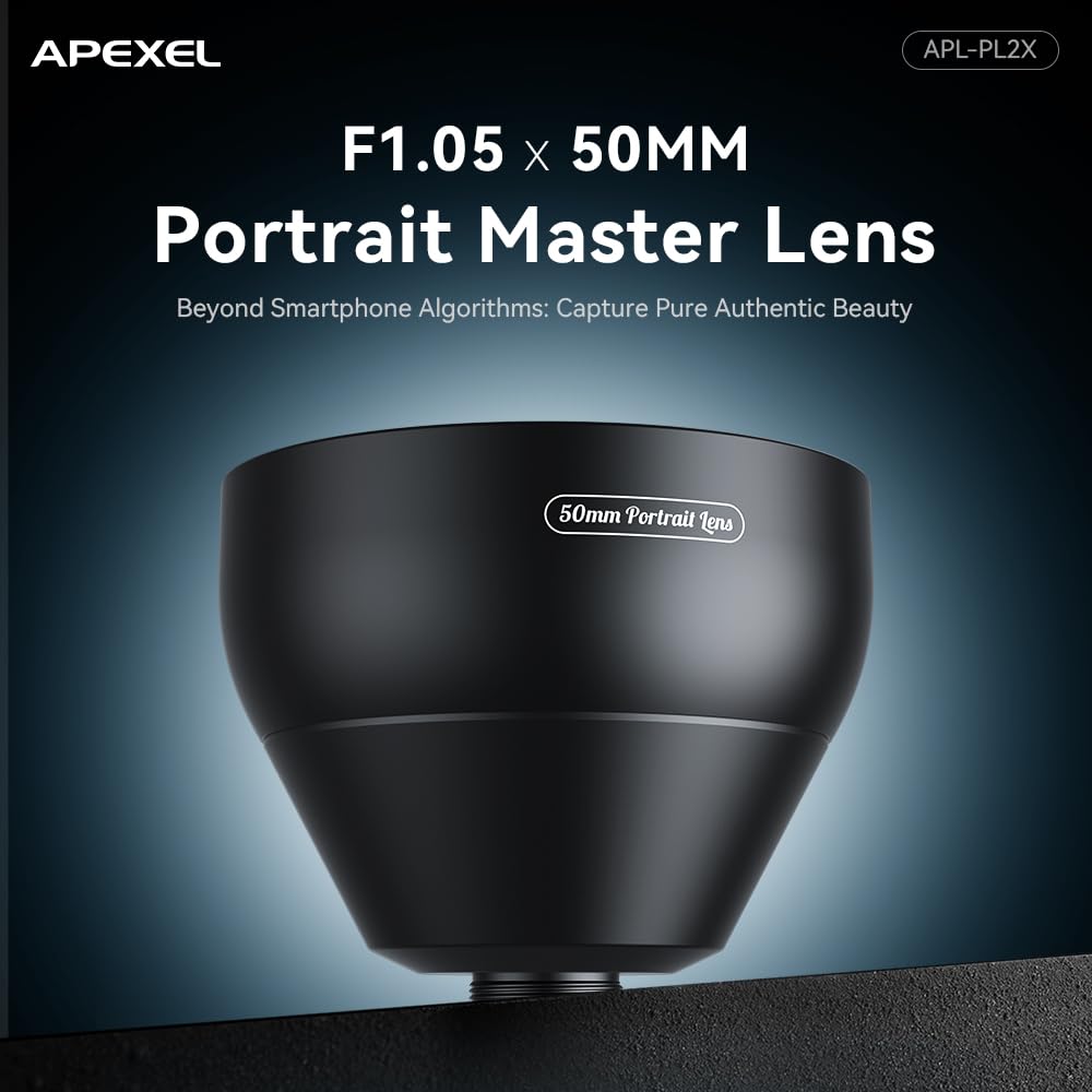 APEXEL Kit di illuminazione per video fotografia, LED dimmerabile 5600 K, luci da studio USB per registrazione video, con treppiede regolabile e filtri colorati per fotocamera/live