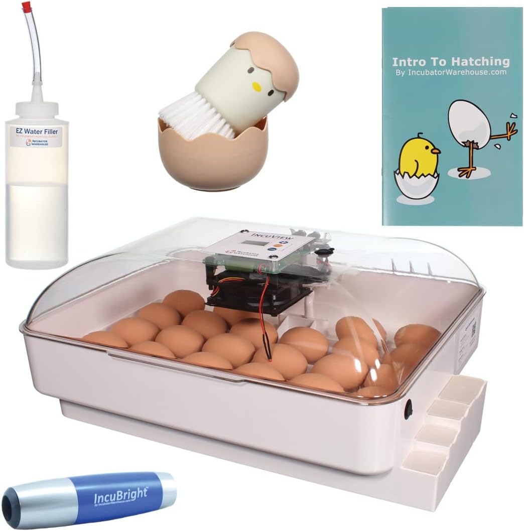 IncuView™ All-in-One Automatic Egg Incubator Deluxe Combo Kit