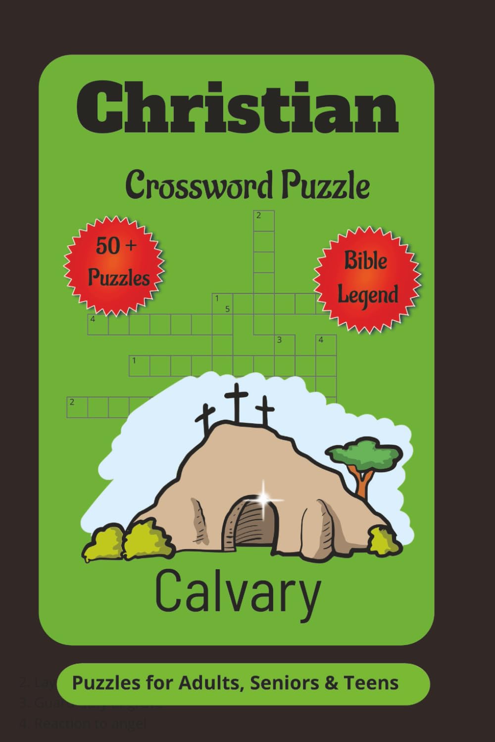 Christian CrossWords Puzzles: Crossword Puzzles with Easy to Read Print about Bible, Disciples and scripture faith, large print and scripture -inspire ... | 50+ Puzzles gifts,vacation and relaxat