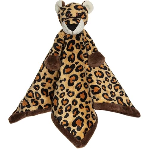Teddykompaniet Båstad Baby Comforter Toy Blanket Leopard Diinglisar Leopard Print - Baby Security Blanket - Soother Stuffed Plush Animal Blankies for Newborn, Toddler & Kids