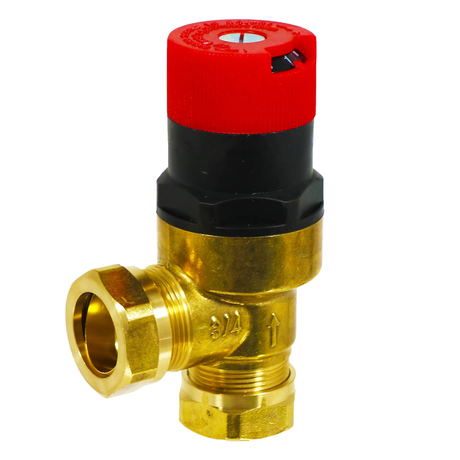 SPARES2GO 22mm Automatic Bypass Valve Boiler Pressure ABV Auto 50L 3m3/hr