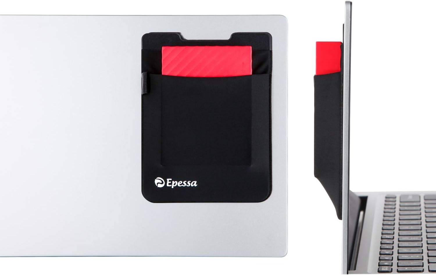 Stick-On External Hard Drive Carrying Case Holder