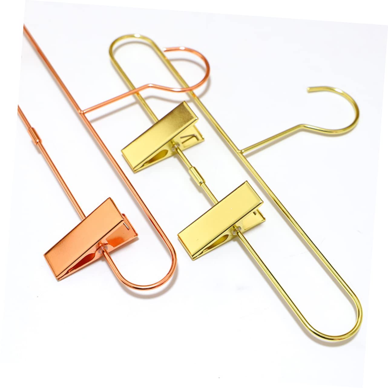 Unomor Space-Saving Telescopic Pants Rack Hangers Clips Multi-Function Pants Organizer for Drying Storage