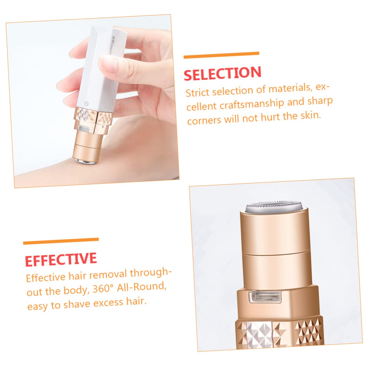 VALICLUD Hair Removal Buffer Hair Permanent Removal Eyebrow Razor Tool Electric Eyebrow Trimmer Quick Shaving