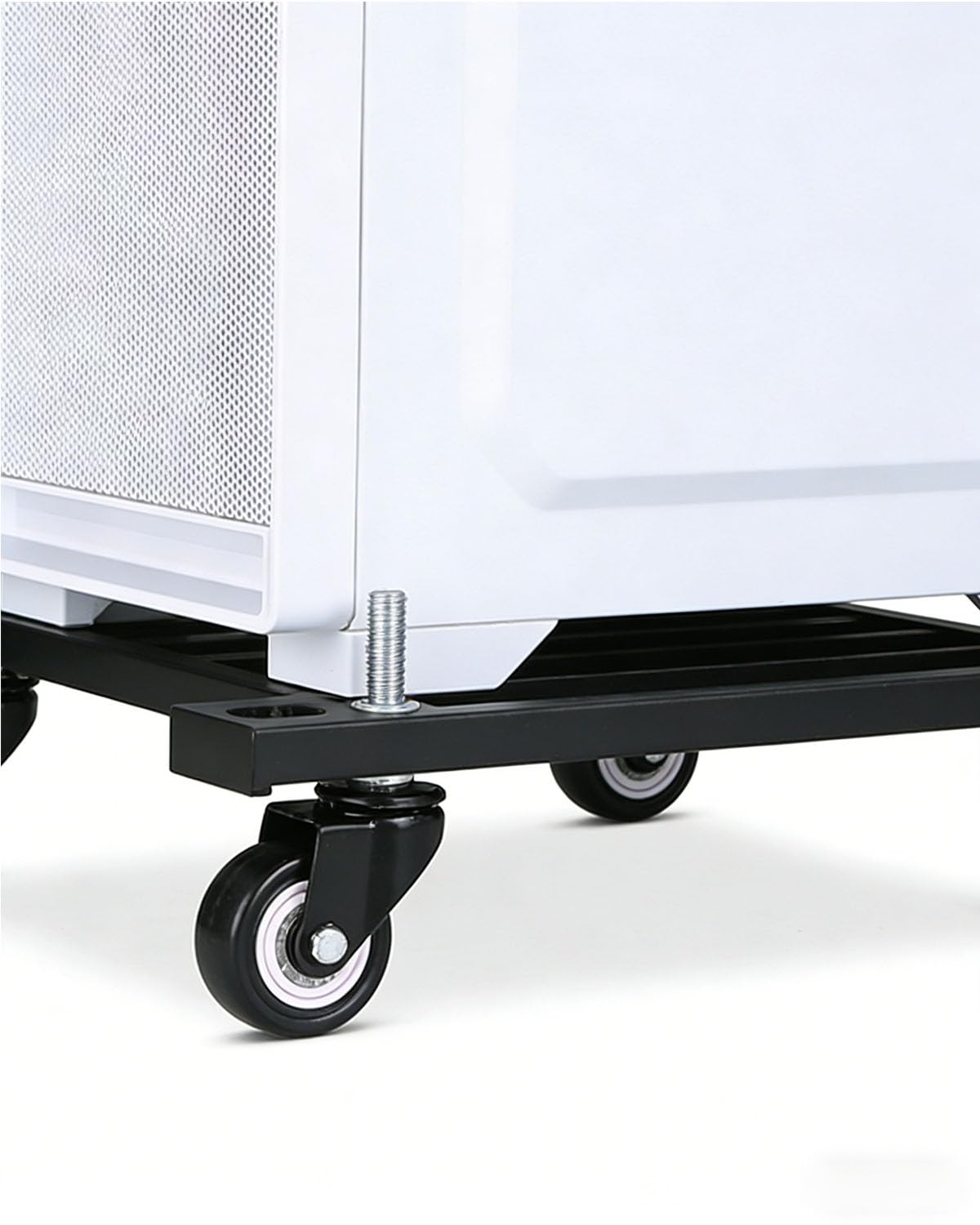 Rolle mit M8x25 Gewindestange und Distanzmutter, 1,5 Zoll, für Einkaufswagen, Trolleys, Werkbänke, Möbel (Ungebremste Räder, 12)