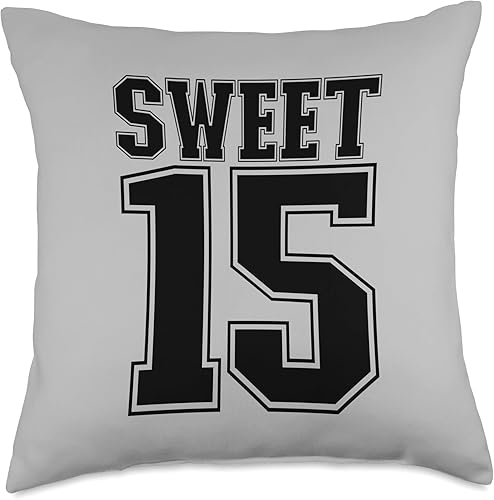Miniatura 4 de 15th Birthday Quince Squad Quinceanera Co. Sweet 15 - Almohada de quinceañera para niños de 16 x 16 pulgadas, multicolor