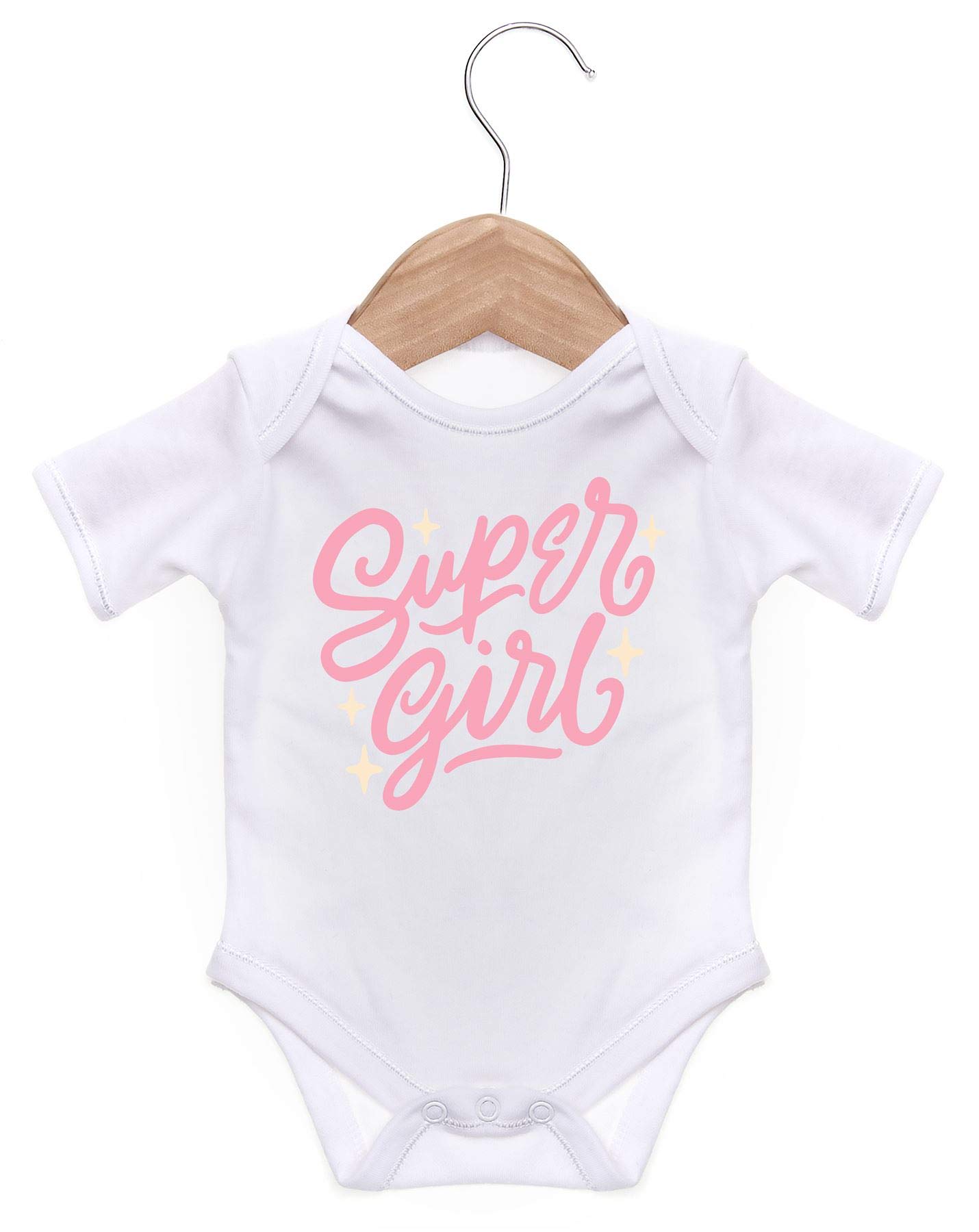 Art Hustle Girls White Super /Baby Grow For Baby Boy Or ( - 6-9M)