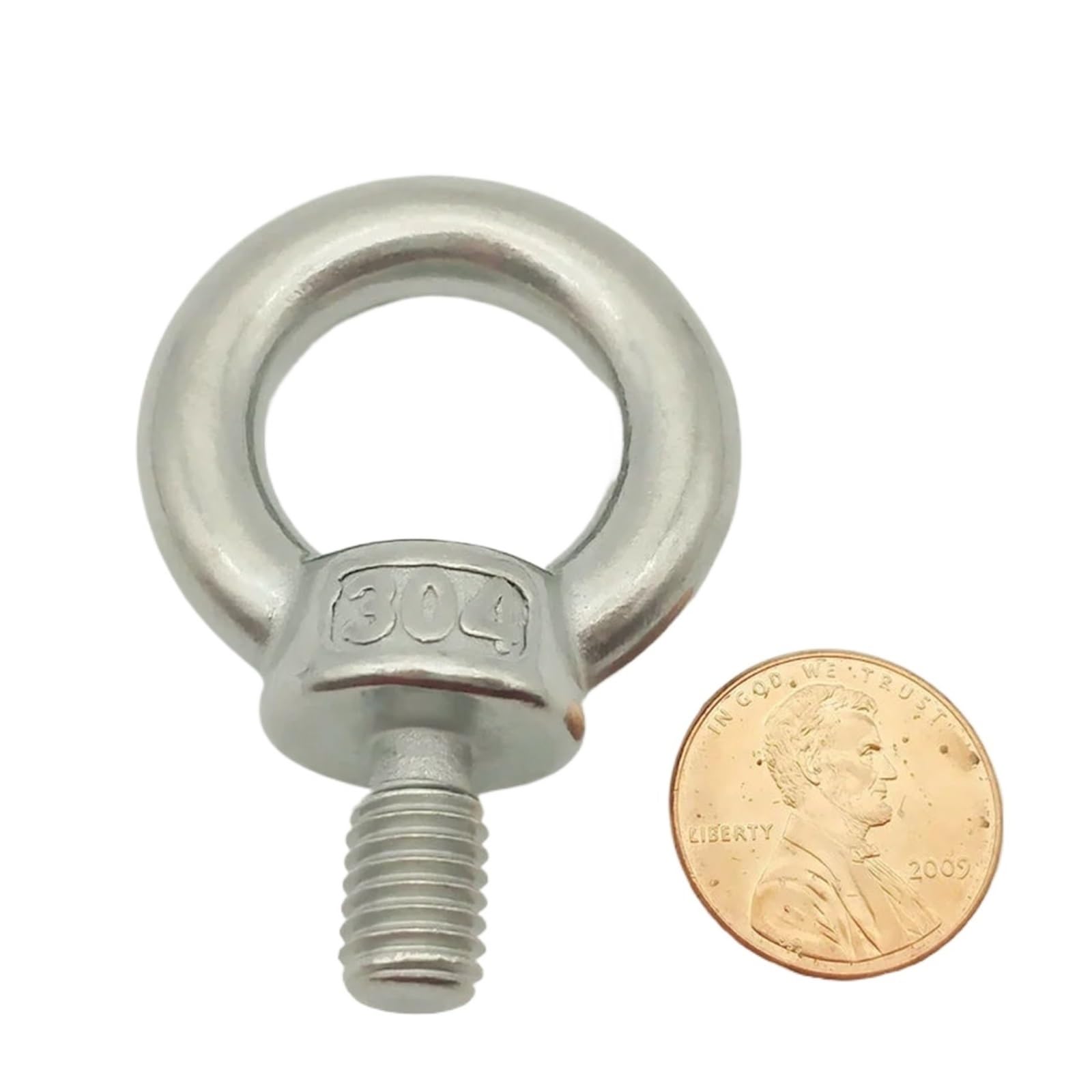 10 viti a occhiello in acciaio inox 304 M8 M10 M12 M14 M16 con filettatura esterna