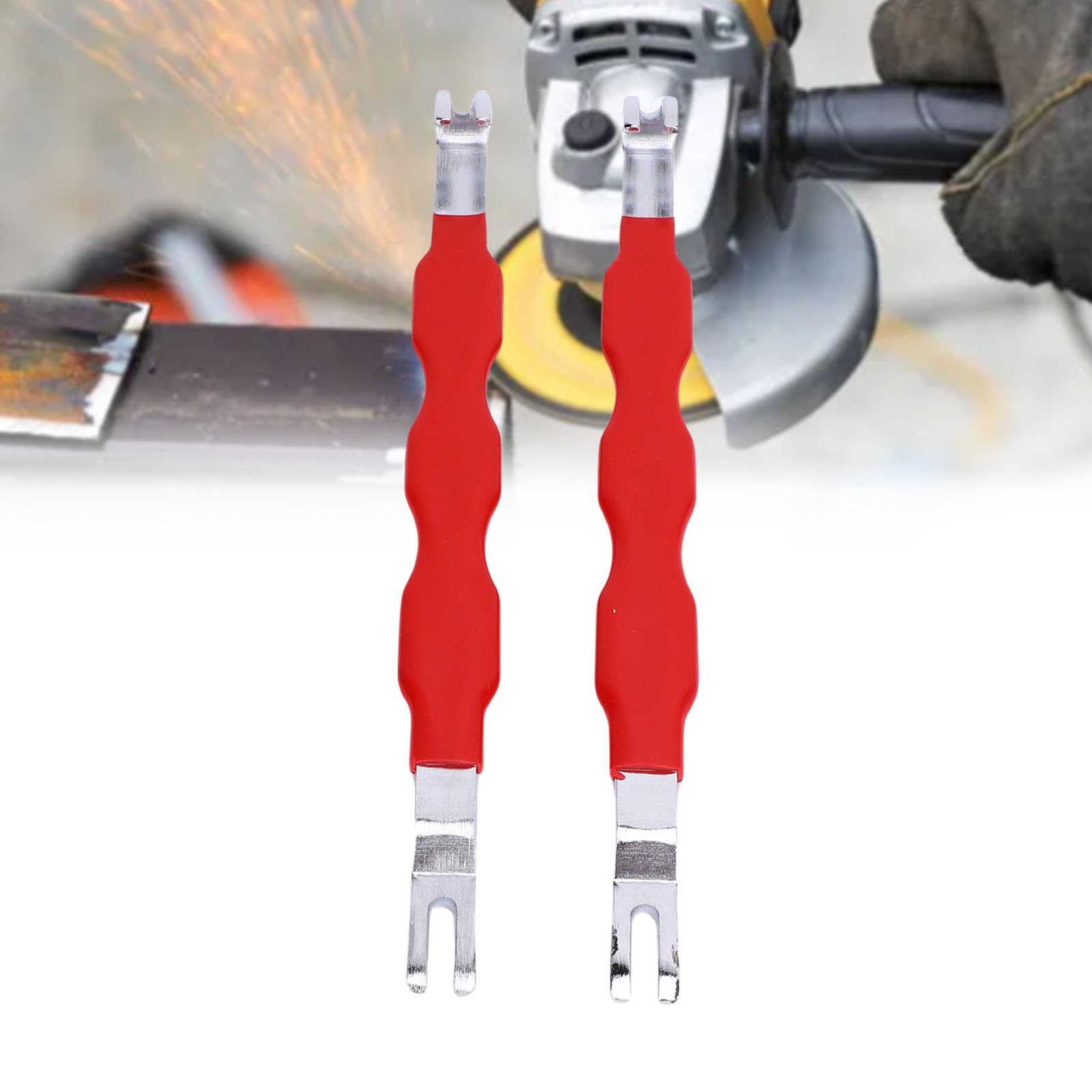 Eujgoov 2 Pièces Connecteur de Bornes Électriques Universel Outil de Débranchement pour Voitures Camions et la Plupart des Véhicules Automobiles