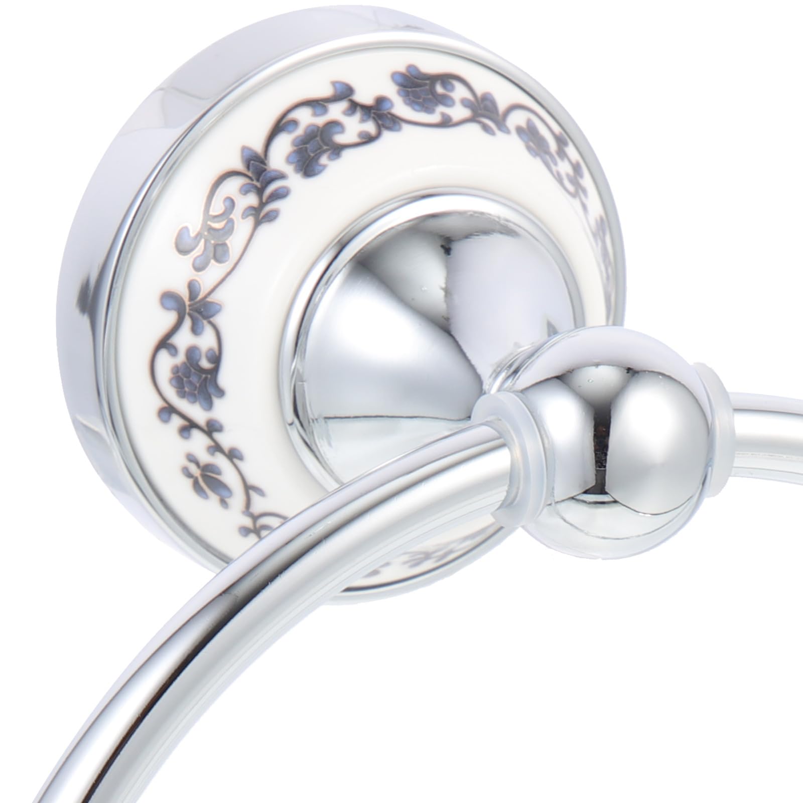 Anello Parete Portasciugamani in Inox Argento Acciaio | Asciugamani da Mano e Viso, Installazione Semplice, Adatto a Balconi e Camere Ospiti