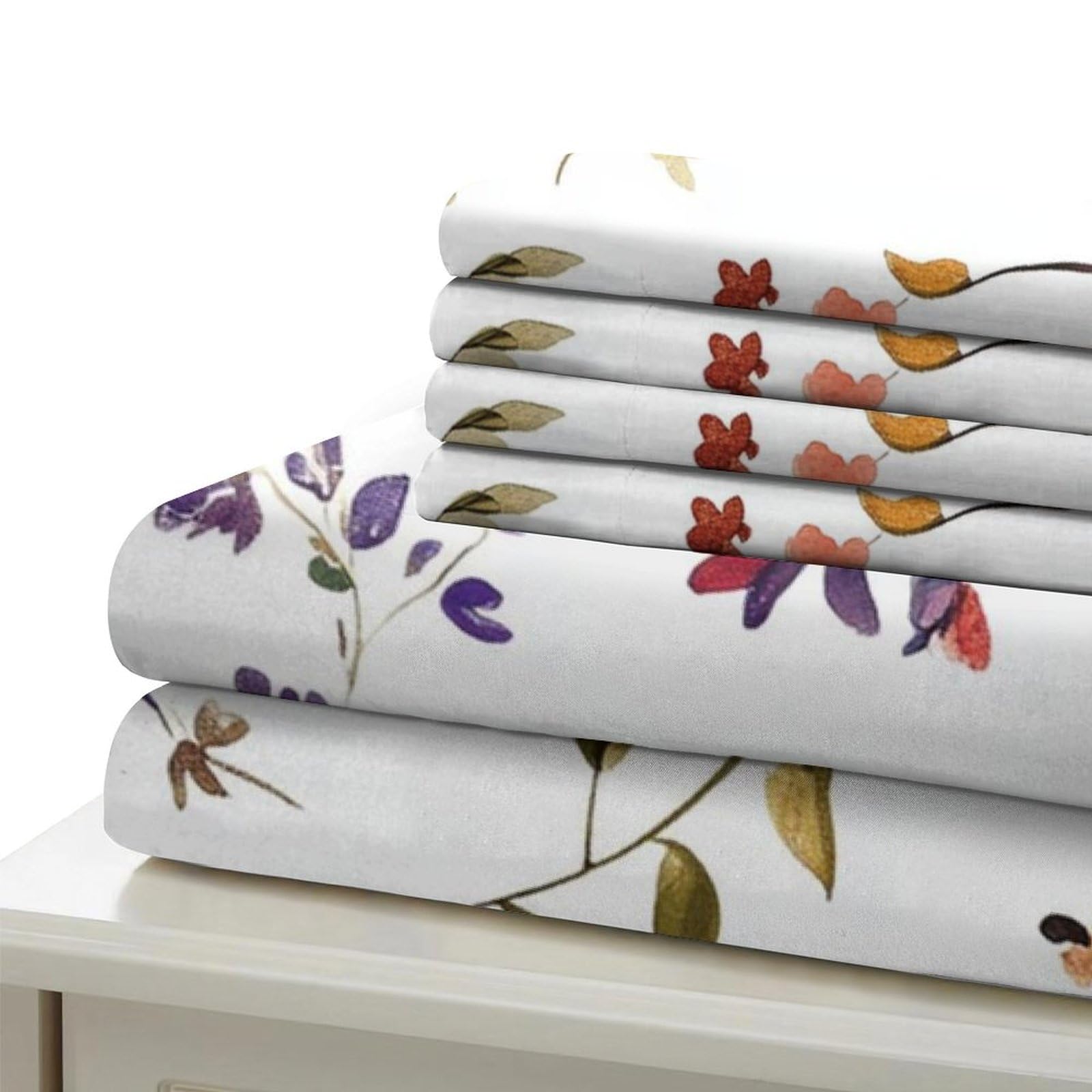 Ropa De Cama con Diseño De Plantas y Flores En 3D Funda Nórdica con Tema De Geometría con Fundas De Almohada Juego De Ropa De Cama para Adultos Adolescentes Y Niños King（220x240cm）