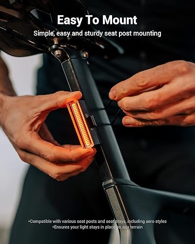 Miniatura 7 de Magicshine SEEMEE 50 Bike Tail Lights, USB-C Rechargeable Rear Bike Lights, AUTO Group-SYNC  IPX6 Waterproof  Seat Post-Mount  5 Mode Night &